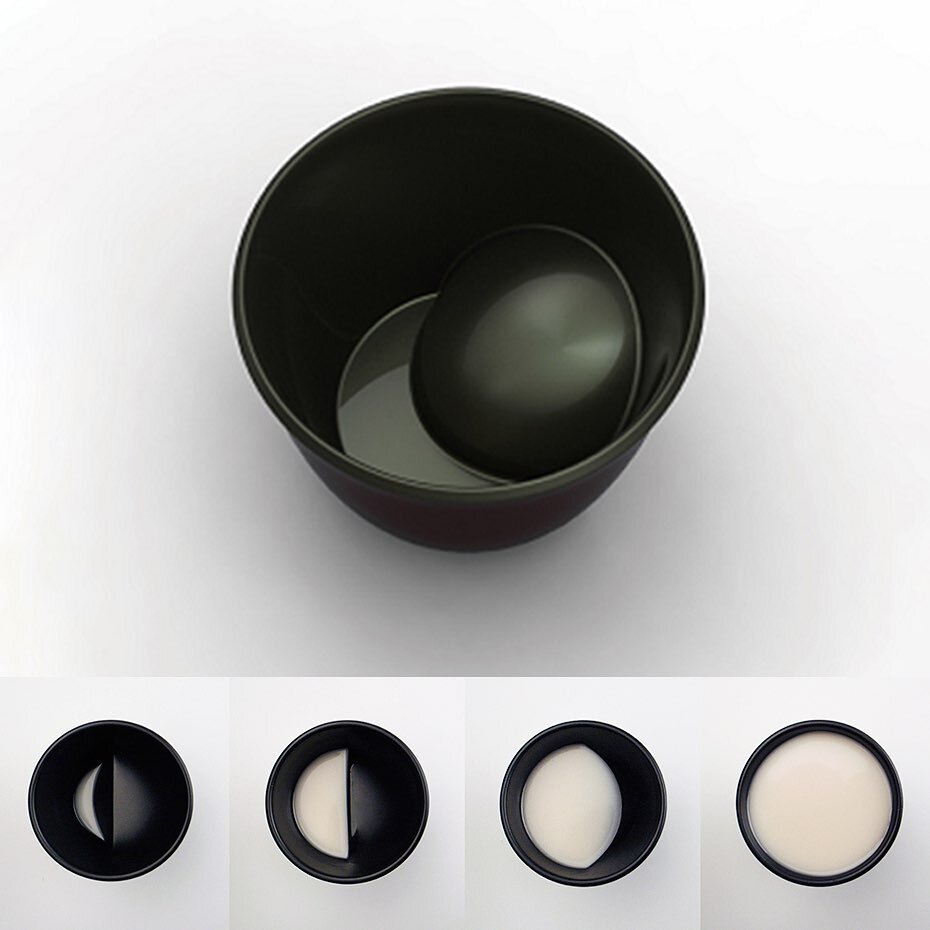 The Moon Glass by TALE Design is a bowl-style cup designed for drinking makgeolli, a Korean rice wine.