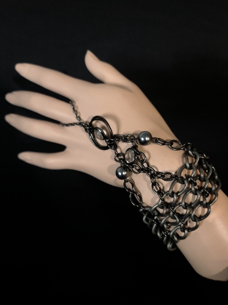 Gothic Moonstone Slave Bracelet