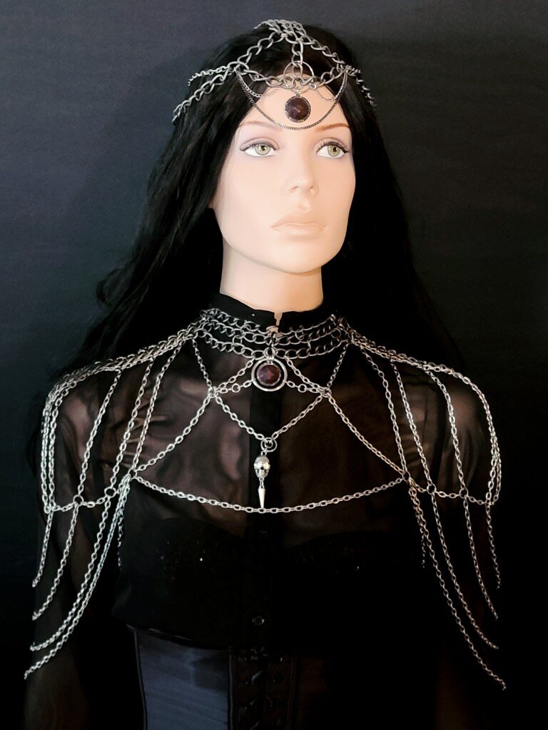 Dragon-Heart Shoulder Harness and Crown