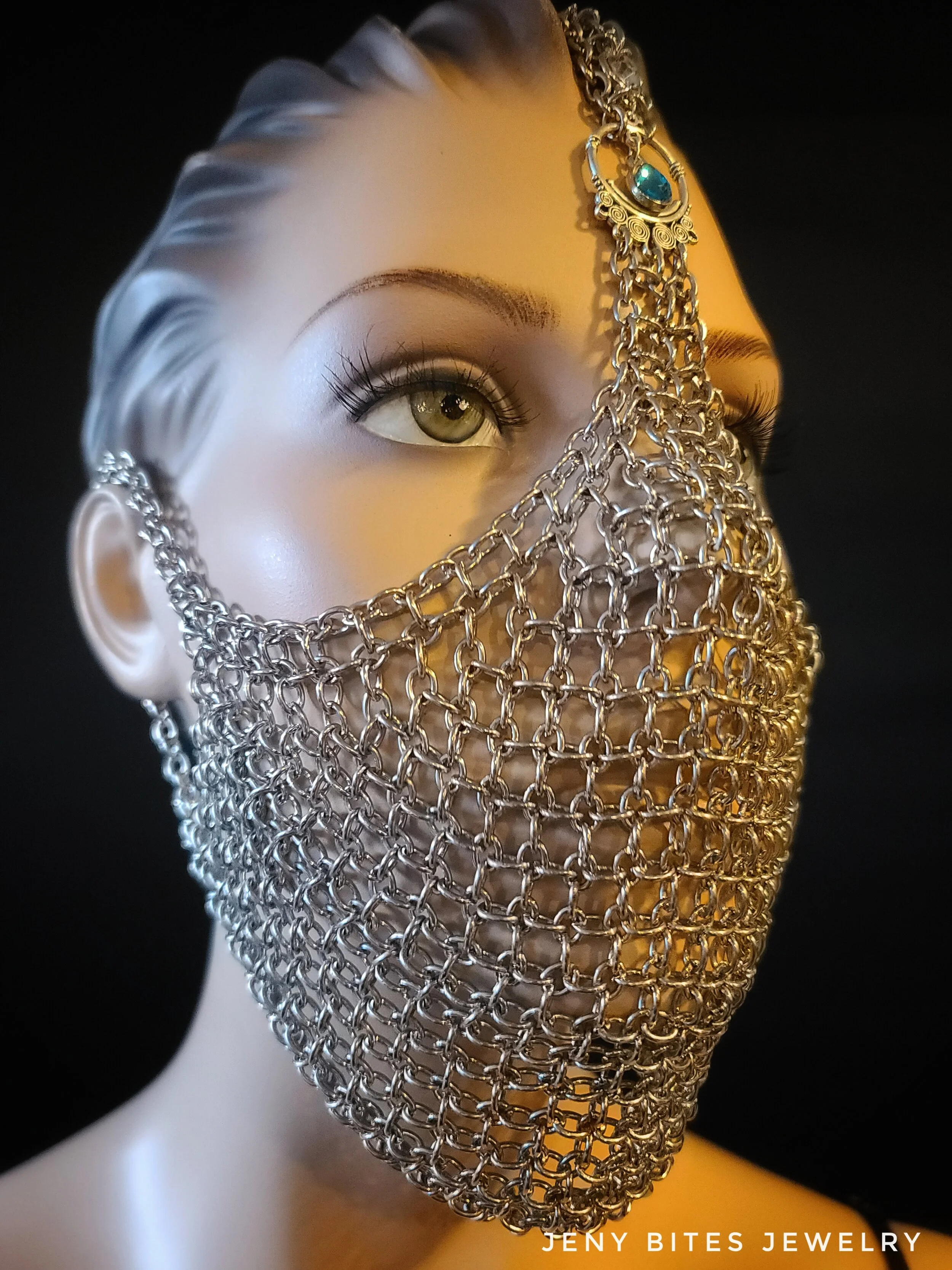Aqua Jeweled Mask