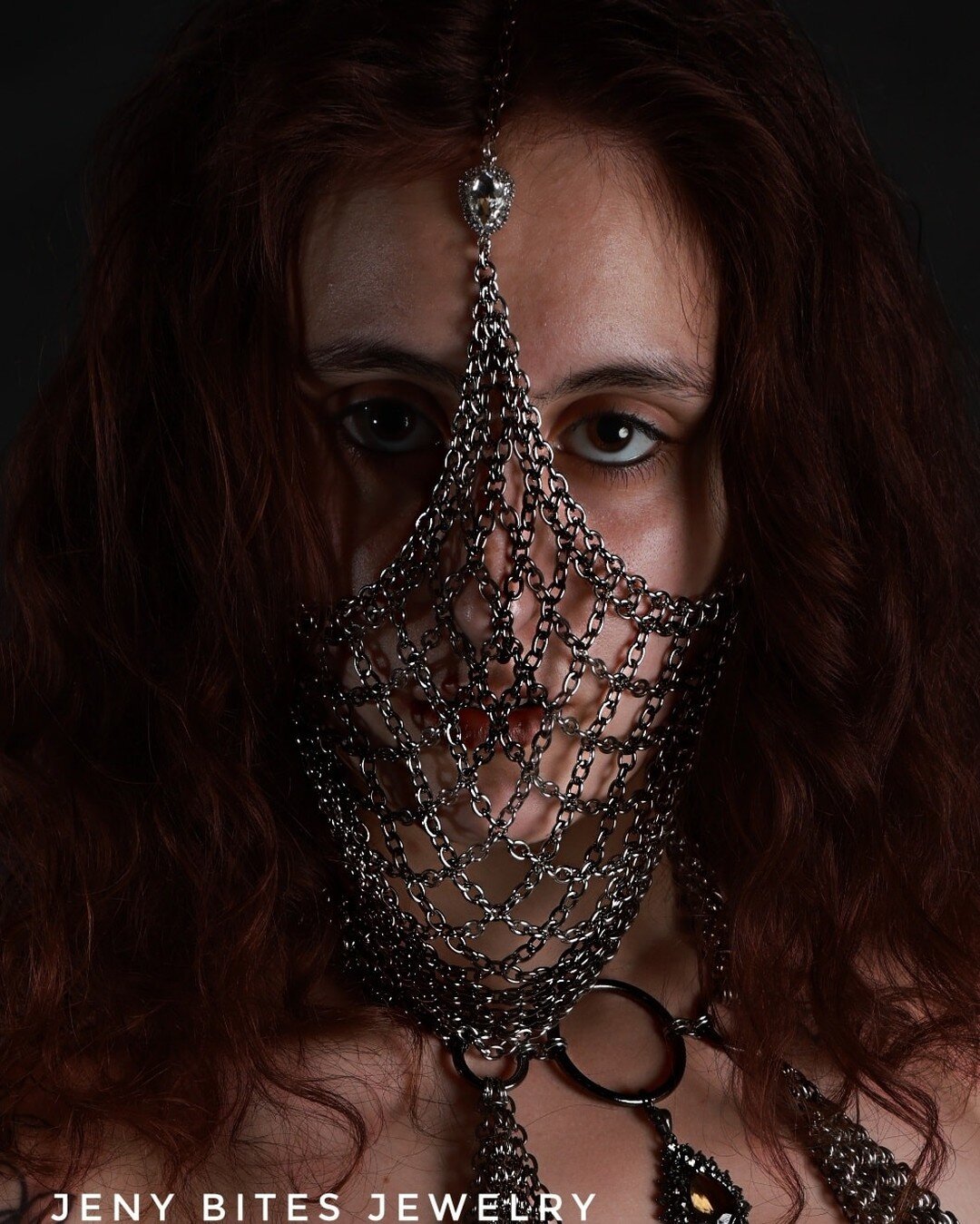 The Sexy kind of mask💋 A diamond veil of steel and gunmetal chains. 

Get your shopping done early with awesome Discounts and Free Shipping going on right now!!
Save 10% - 15% - 20% OFF see our website for details!

https://www.jenybitesjewelry.com
