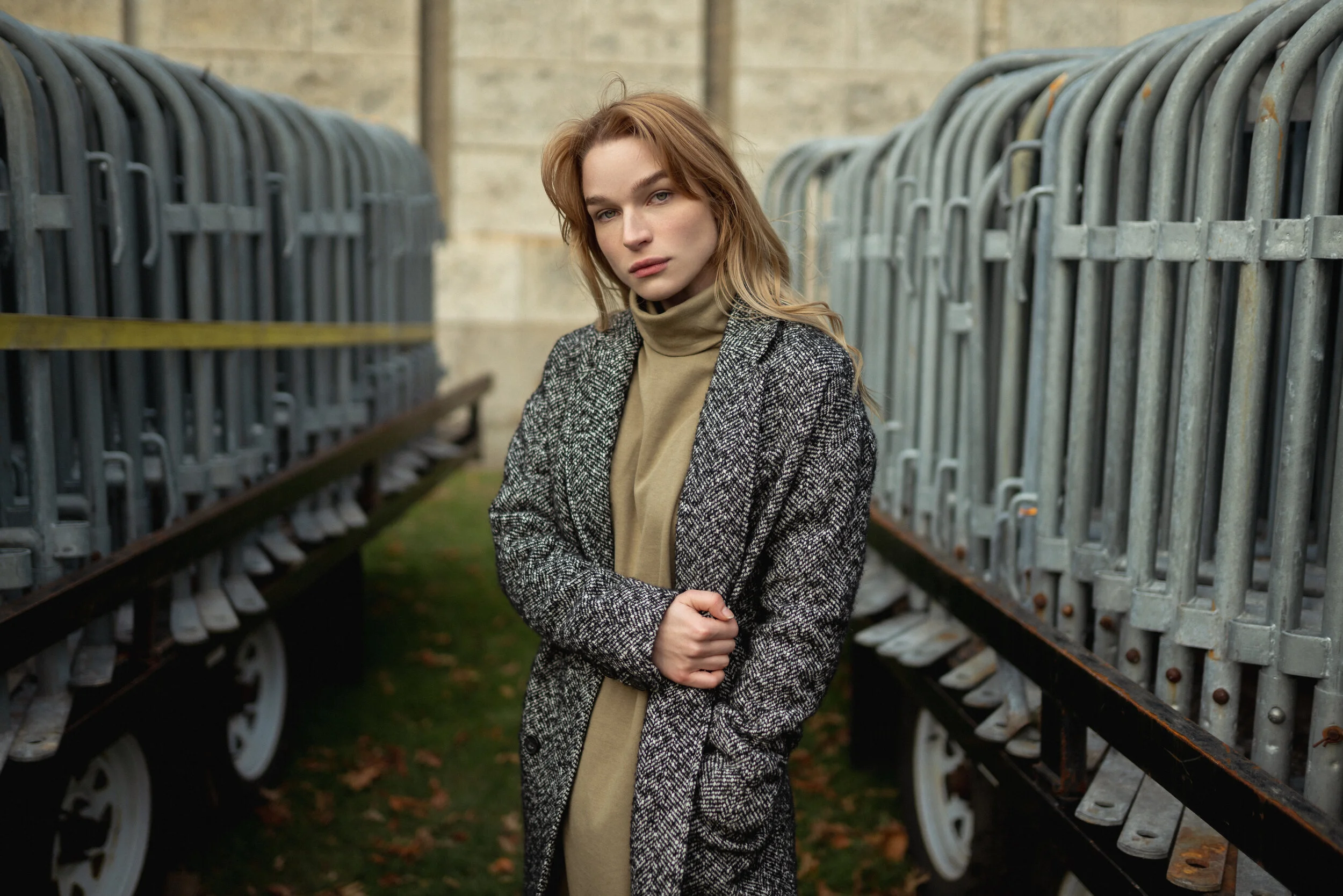  Jacket: Abercrombie and Fitch Dress: Zara 