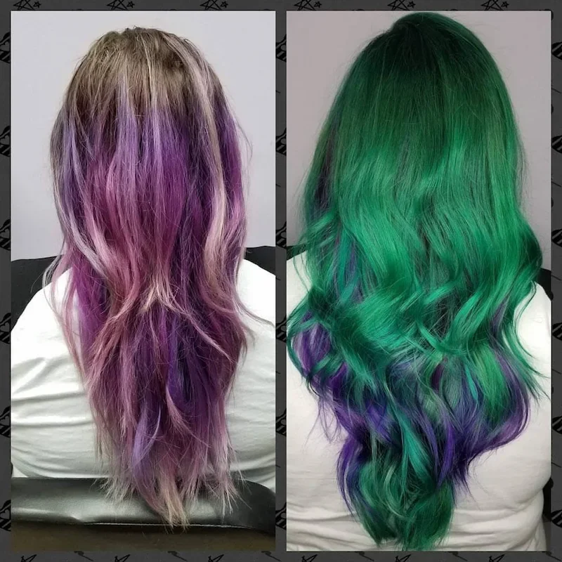 refresh of faded vivid hair colors