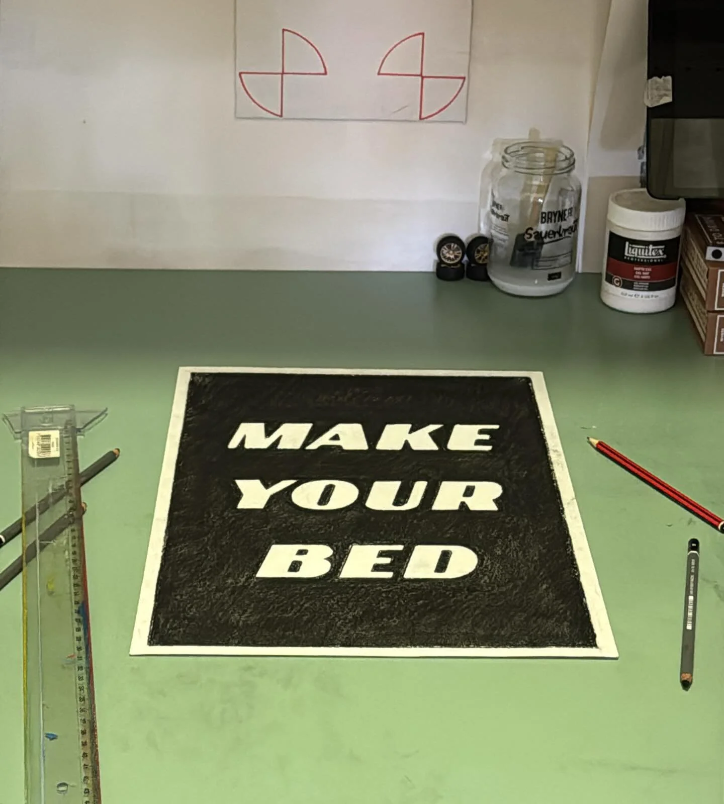 MYB, 29.7 x 42cm, charcoal &amp; graphite on paper.