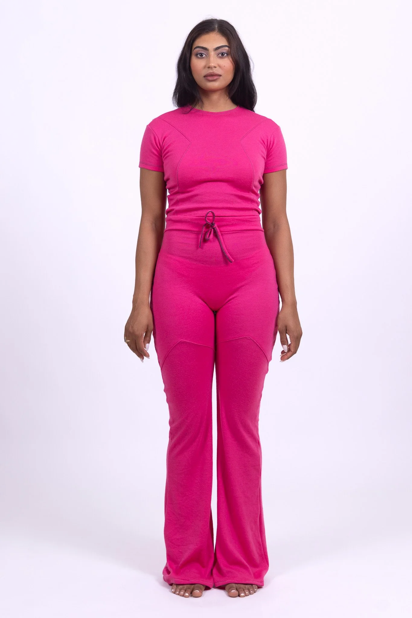 women's wool pink shirt + pants outfit 1.jpg