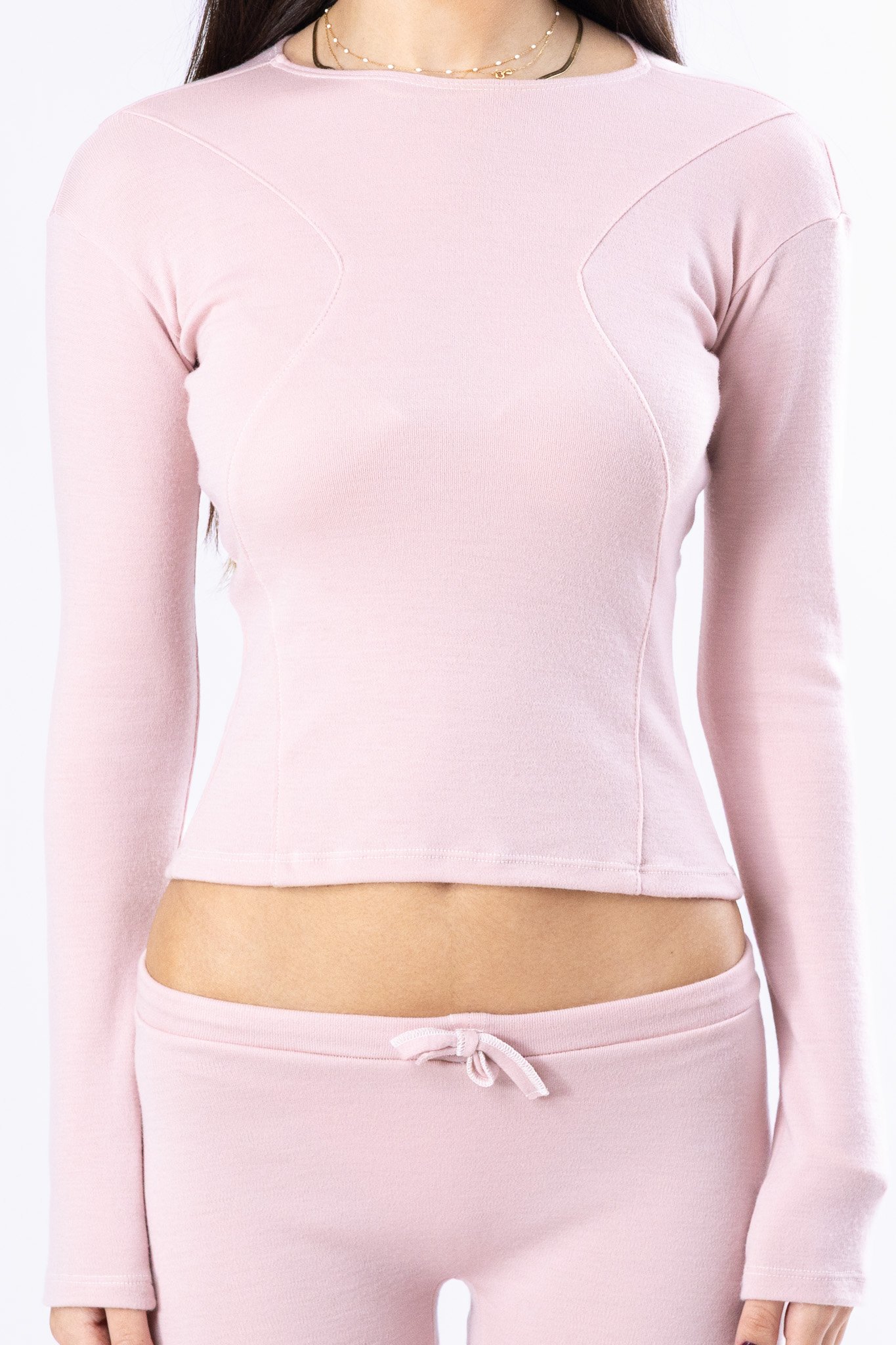pink merino wool crop long sleeve shirt.jpg