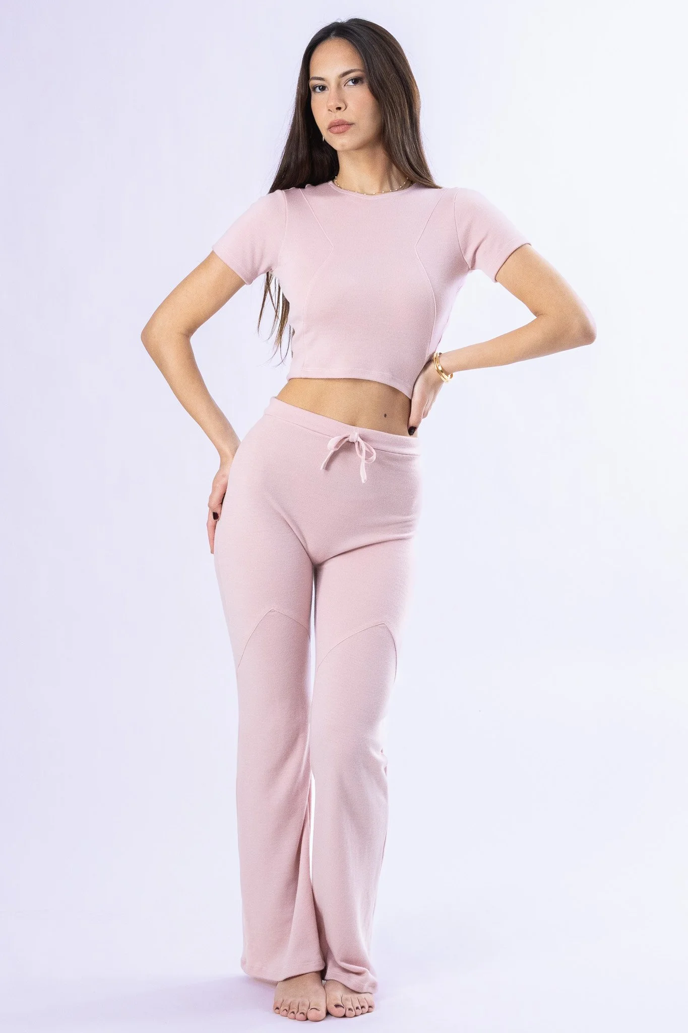pink merino wool pants crop shirt 1.jpg