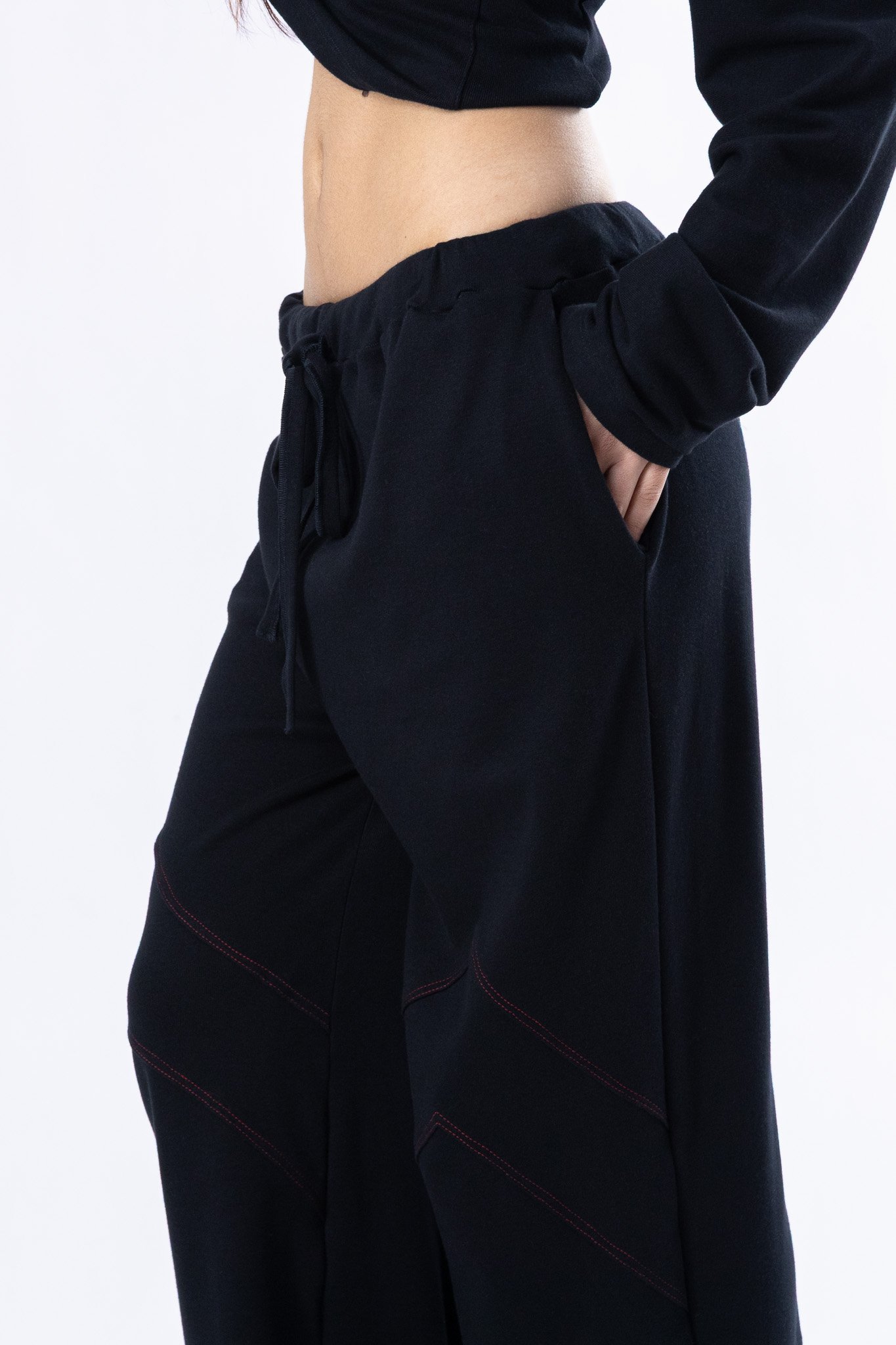 black organic cotton loose women's pants 2.jpg