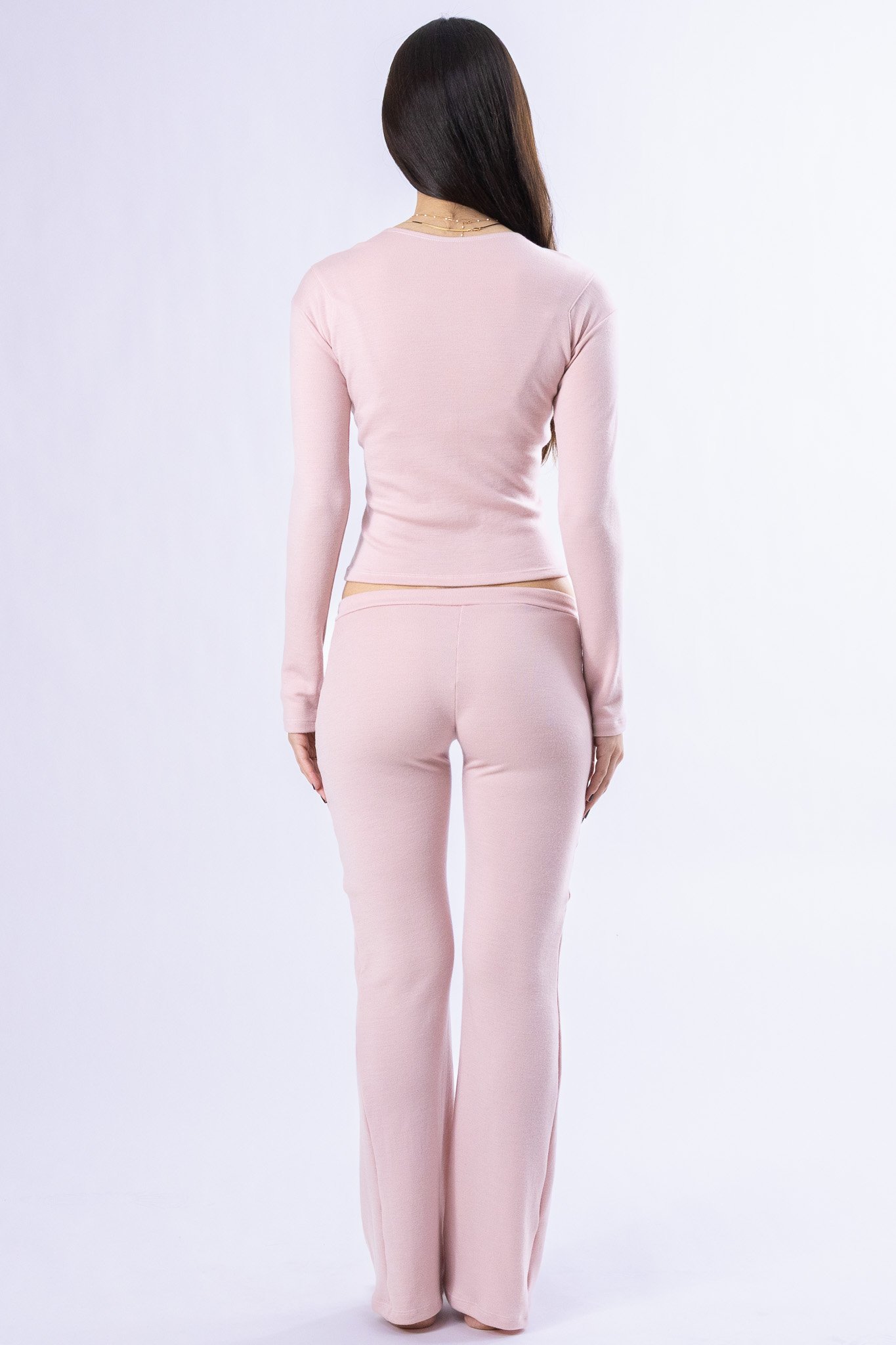 pink merino wool low rise pants 3.jpg