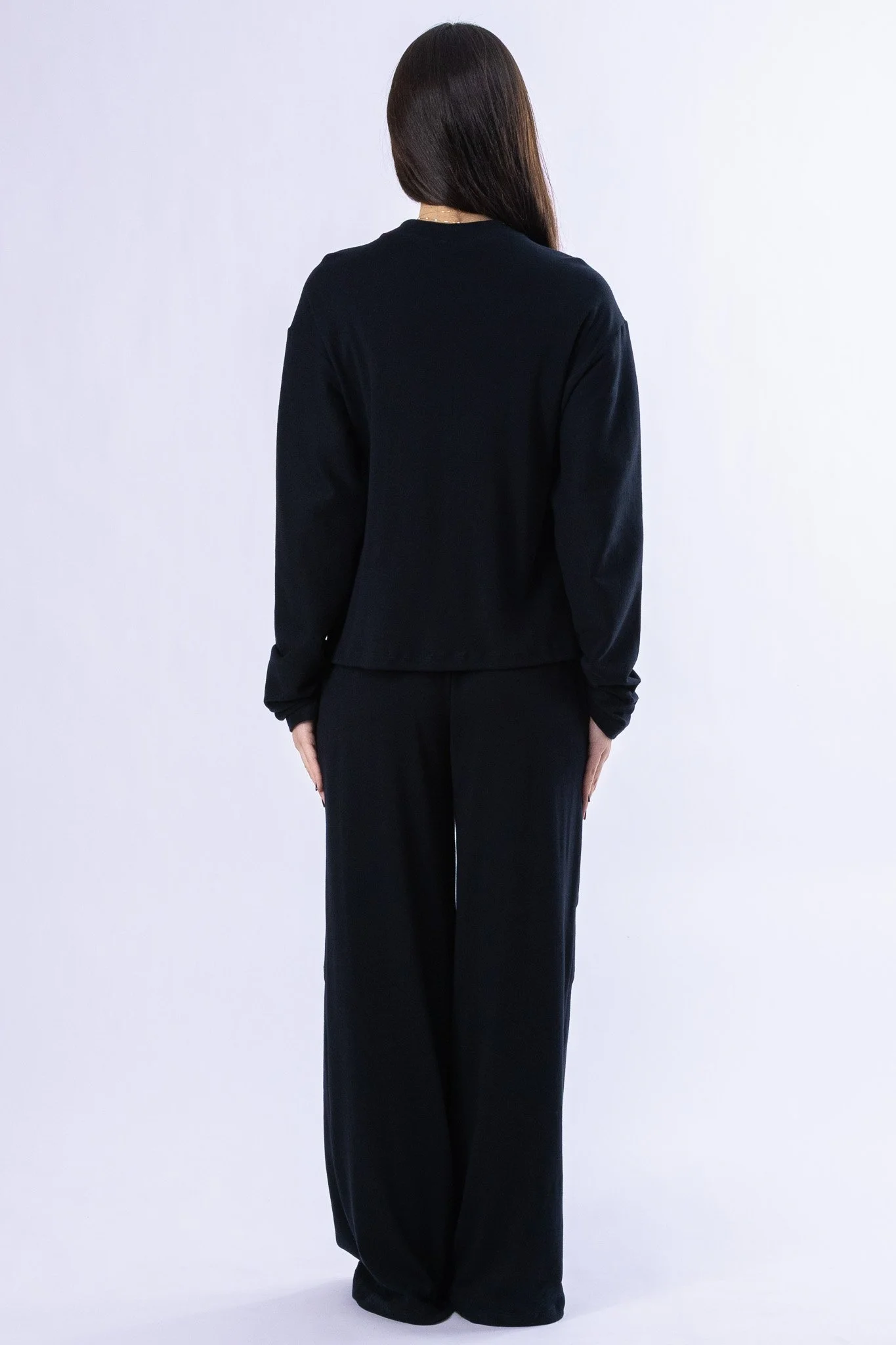 black organic cotton loose women's pants set 3.jpg