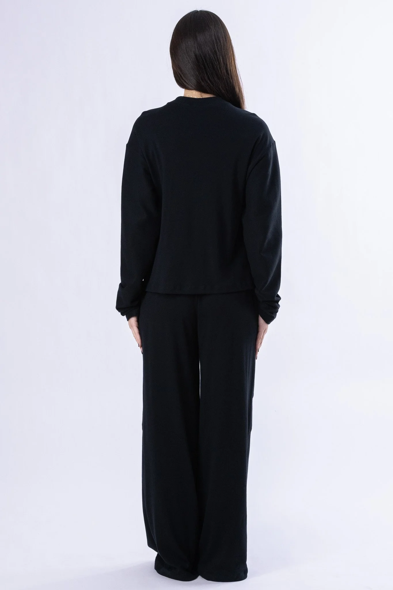 black organic cotton loose women's pants set 3.jpg