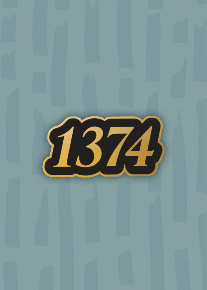 "1374" Enamel Pin