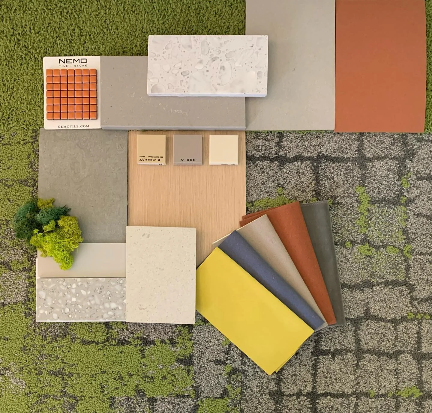 Really fun material palette in the works for upcoming community project with @bkskarchitects 
.
.
#commercialinteriors #interiors #design #interiordesign #colorindesign #color #newyorkinteriors #gerryende #gerhardinteriors #bkskarchitects #colorboard