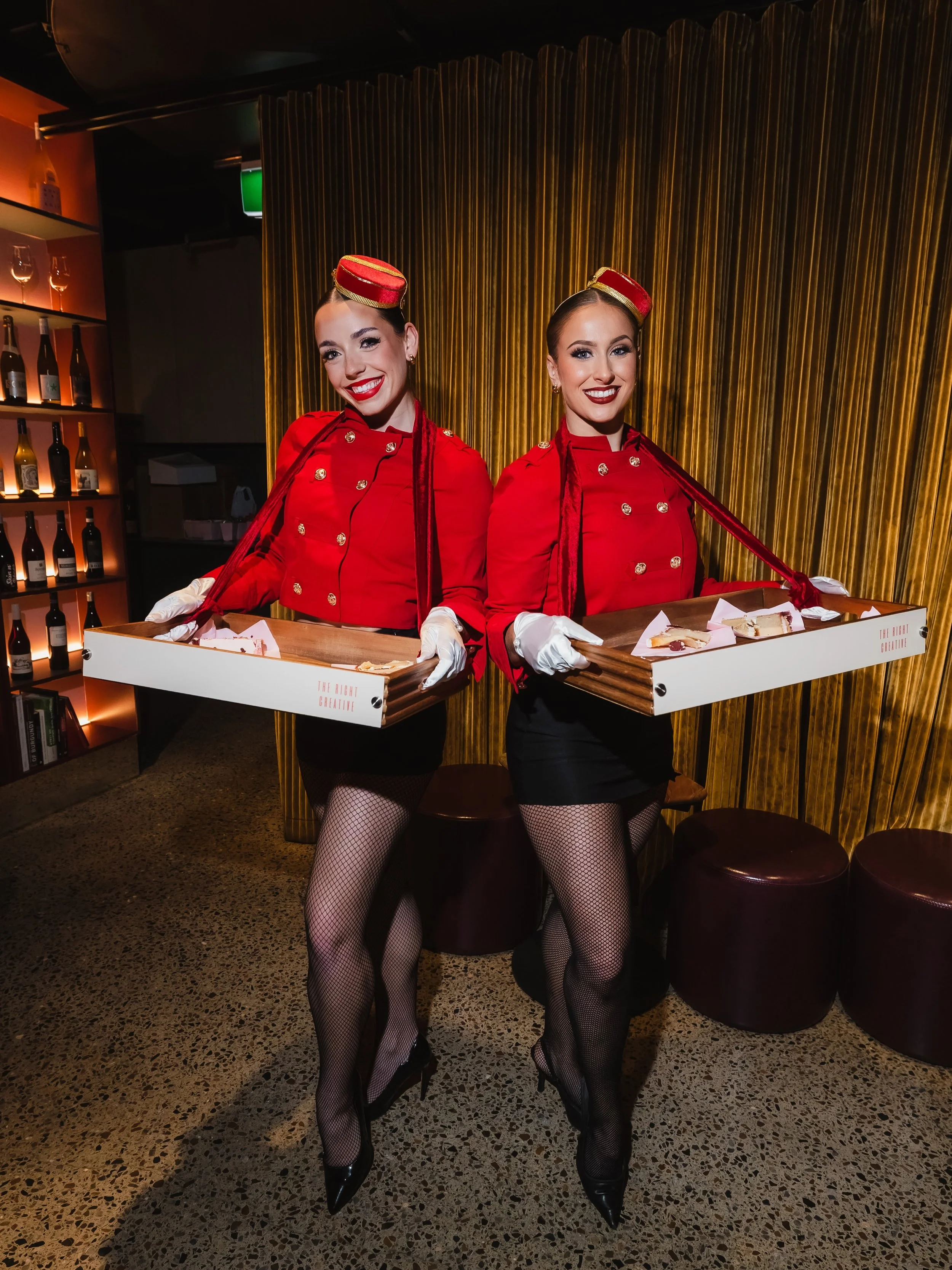 Our Candy Girls serving cake at a birthday event last month! 😍

👯&zwj;♀️ @charlottel3wis @emilypapalia 
📸 @lucy_partington_weddings 
🍰 @danteanddolce