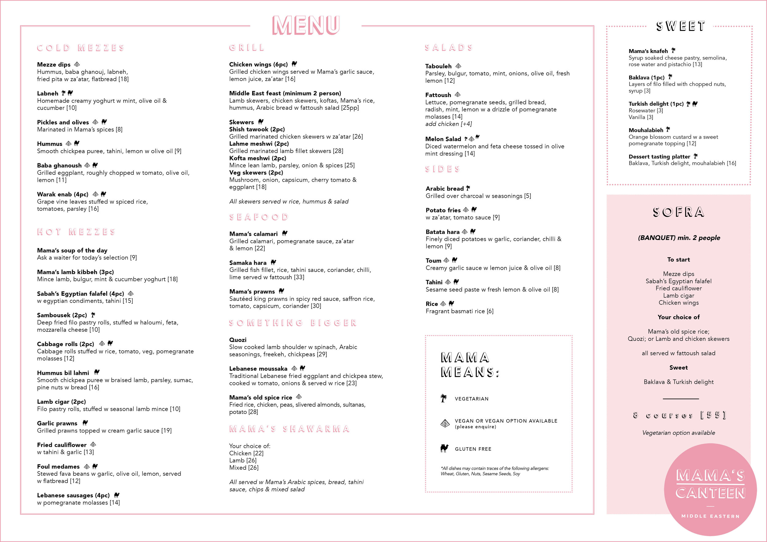 Menu Mama S Canteen