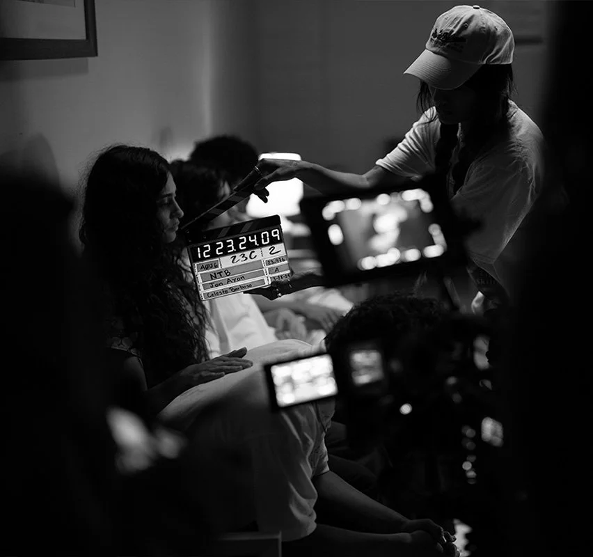 clapper on set