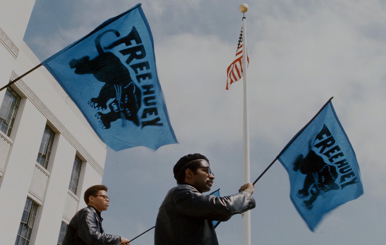Black Panthers in Free Huey demo
