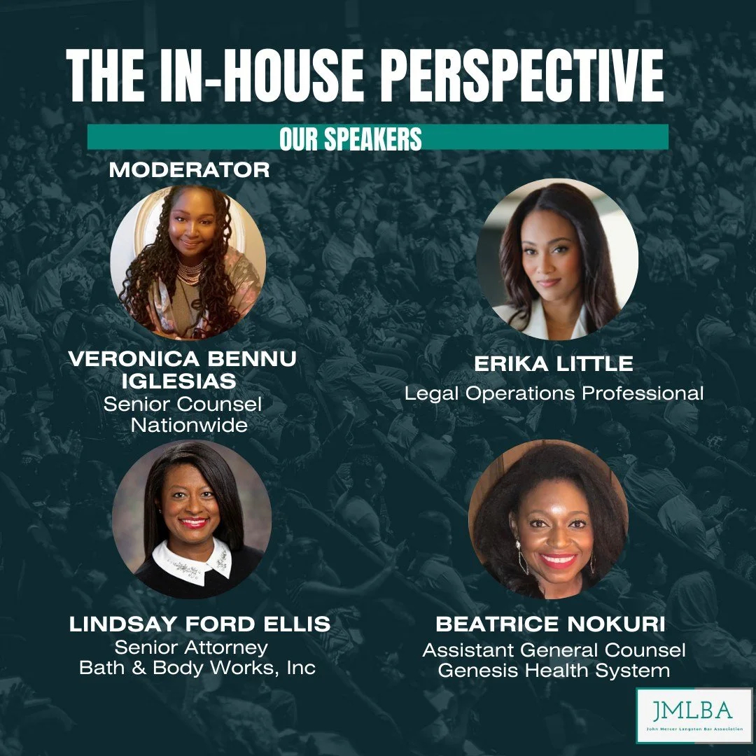 One week from today... we invite you to an enlightening panel discussion featuring African American In-House Counsel from the Columbus region. 

This event promises to provide valuable perspectives for those contemplating a shift to in-house legal po