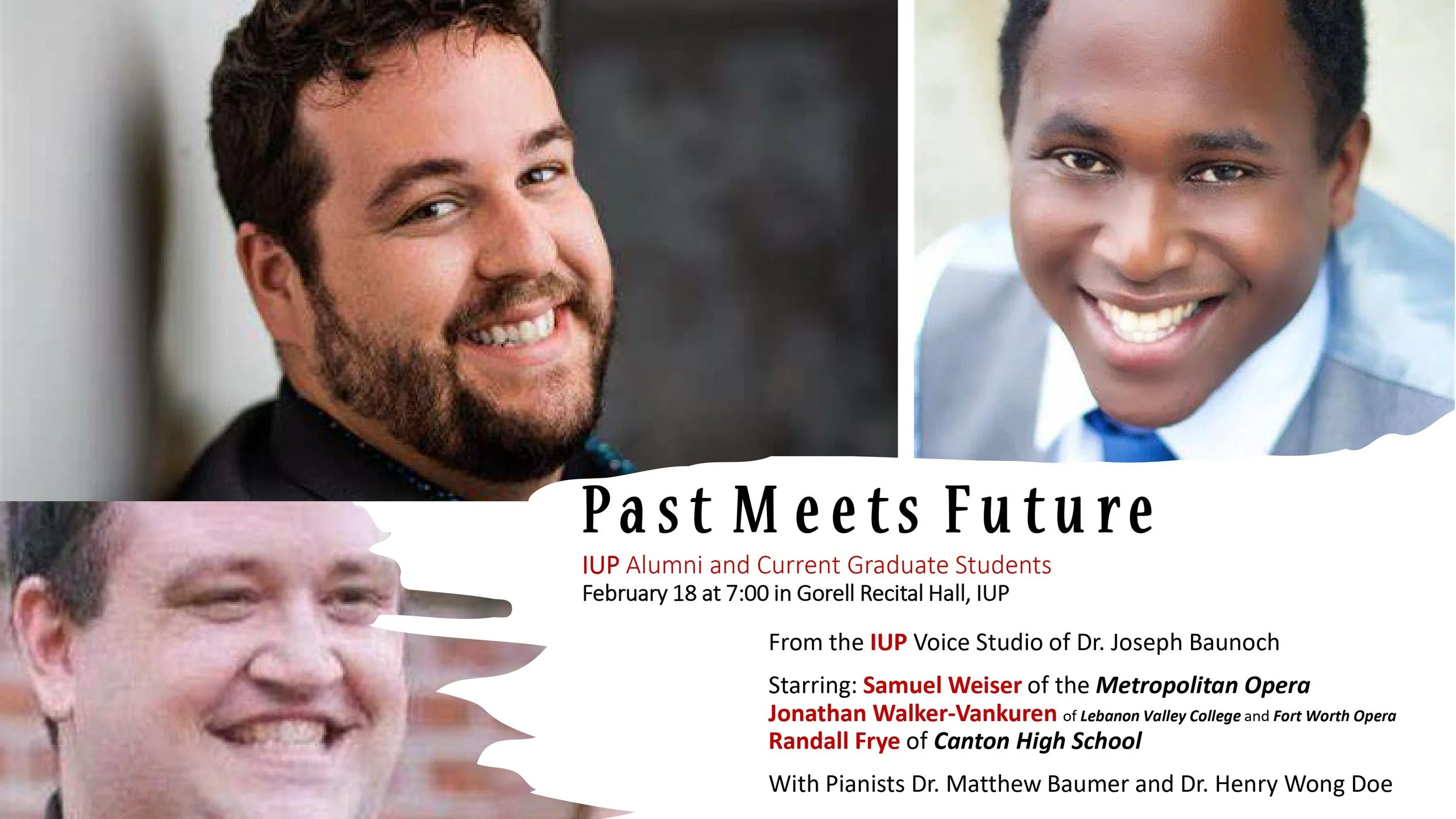 Past Meets Future, Indiana University of Pennsylvania Alumni Gala Recital