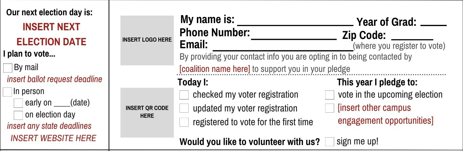 Pledge Card Template Word British And Brokeish Card Torch. Shopping