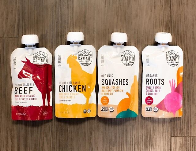 Now carrying Serenity Kids organic, nutrient-dense baby food! In an easy on-the-go pouch! They use grass fed and pasture raised meats from small American farms, along with organic vegetables and health fats.