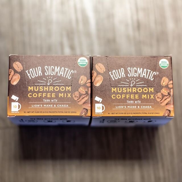 Now carrying Four Sigmatic mushroom coffee mix with lions mane &amp; chaga. 
Organic | Vegan | Whole 30 | Instant
&ldquo;Drink whenever your brain needs an energizing get-it-together hug&rdquo;
.
.
.
#waltslynwoodmarket #walts #localbuisness #shoploc