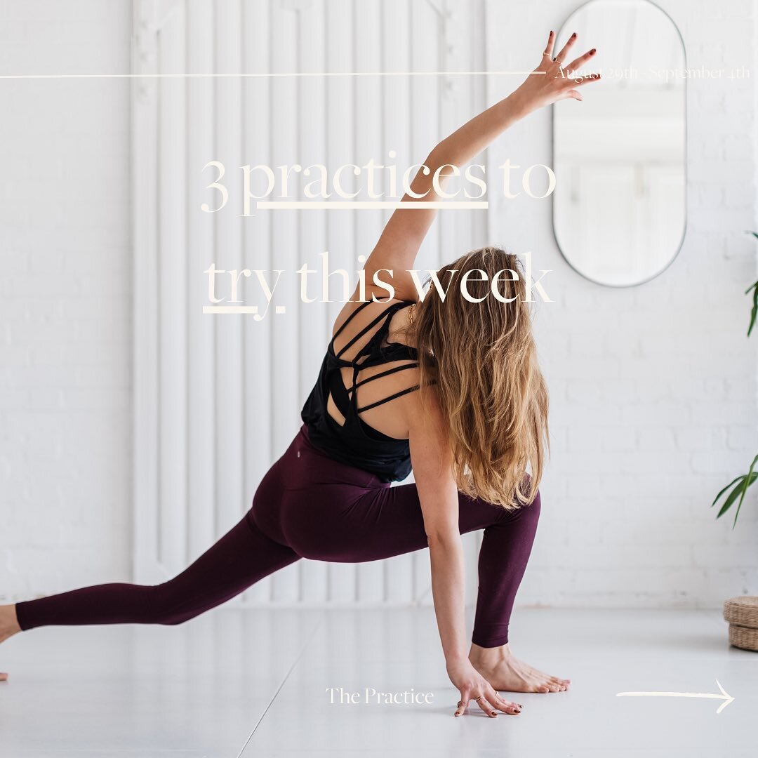 YOUR WEEK IN THE STUDIO 

🧘This week we're kicking you off with three incredible practices, all from our epic 7 day Ritual.

🌱 Enjoy 7 epic new classes, spread over 7 days all curated to ease you into the new month fully nourished and restored.

🩻