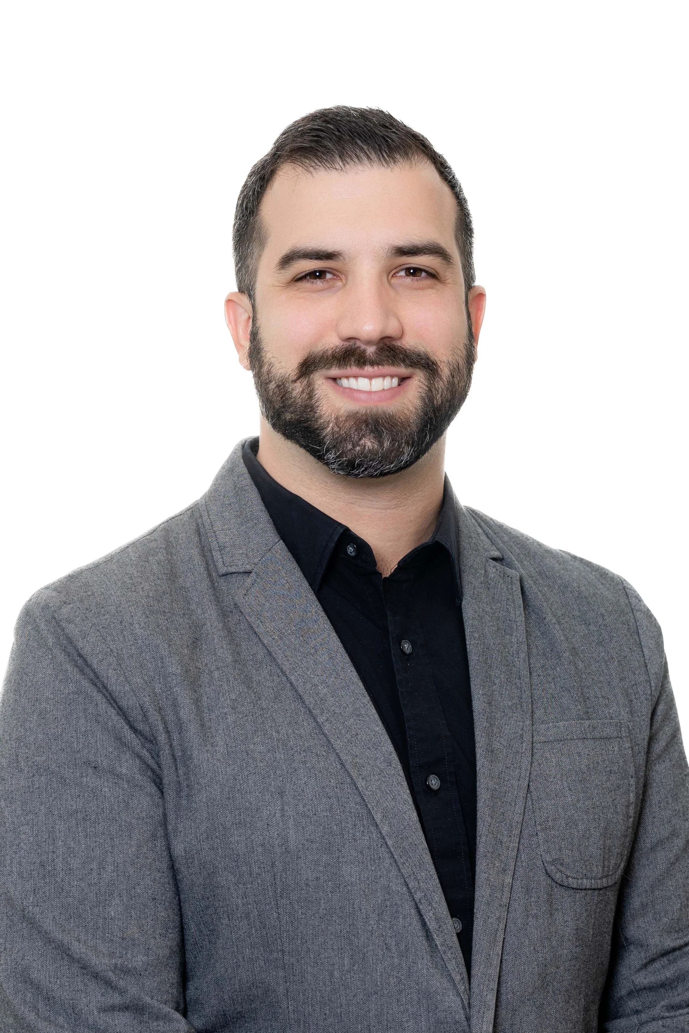 classic headshot of man in nj studio