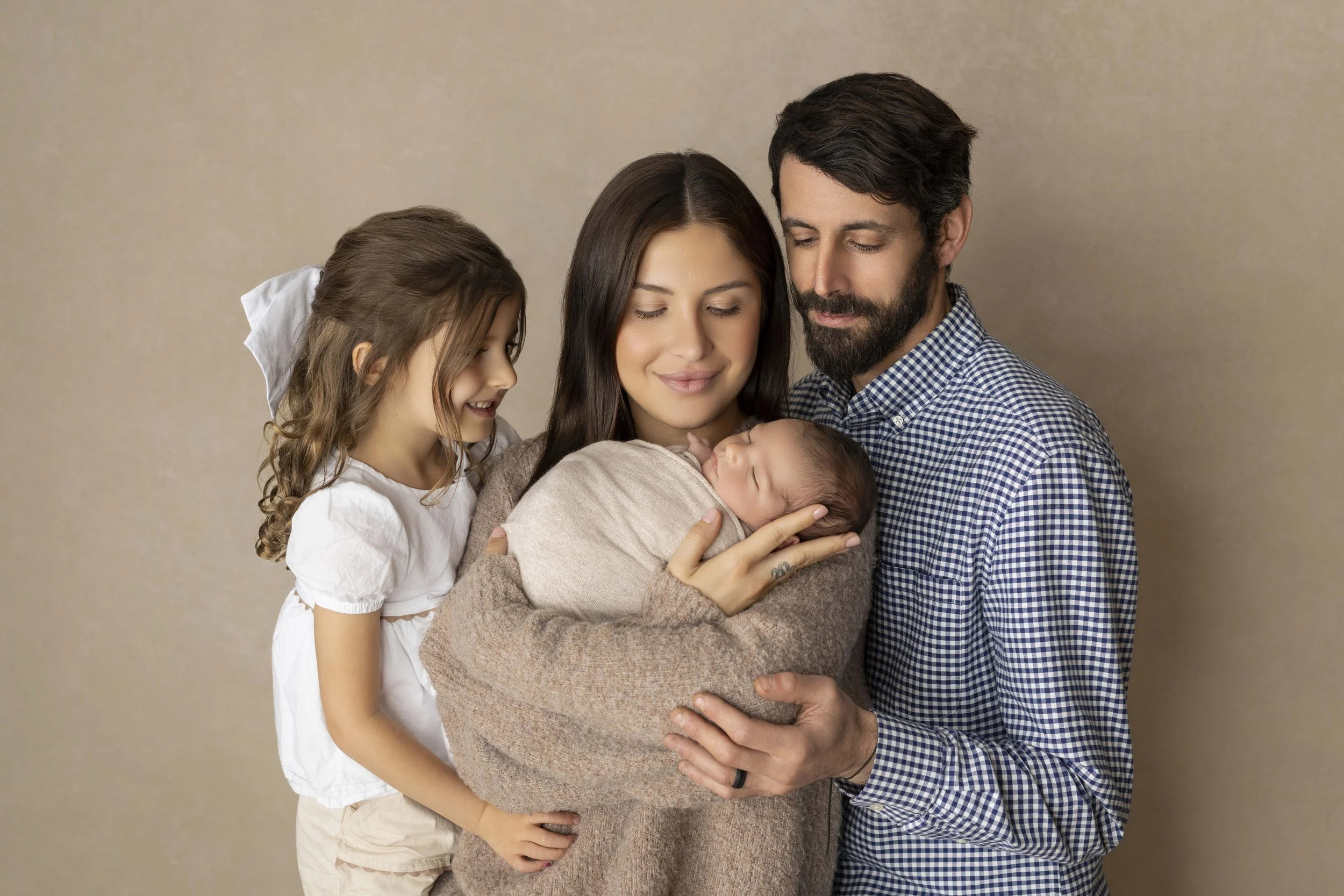 newborn and family photographer in denville nj studio