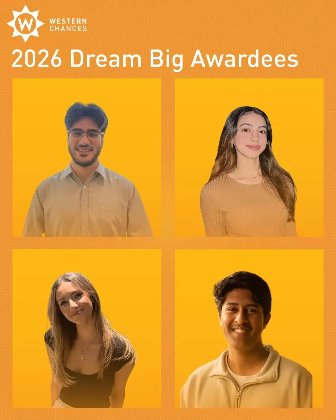 We&rsquo;re excited to officially announce our Dream Big Awardees for 2026! 🌟 

Congratulations to Chantelle, Minaal, Adriel and Wasi who are set to embark on exciting professional opportunities across the globe this year! 🌍 

The Dream Big awards 