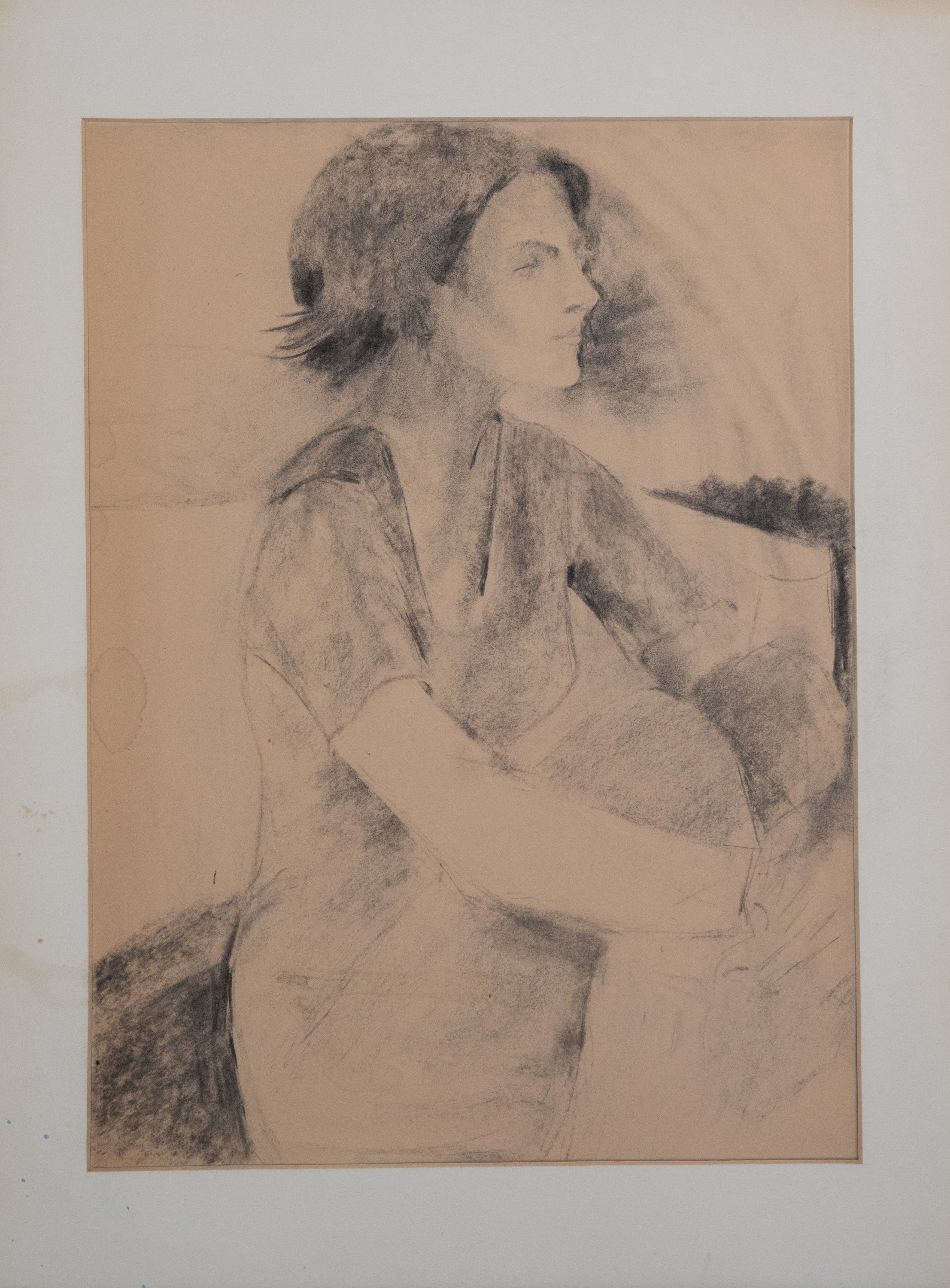 Paula Canale Wolfson | Untitled Portrait | Charcoal on Paper