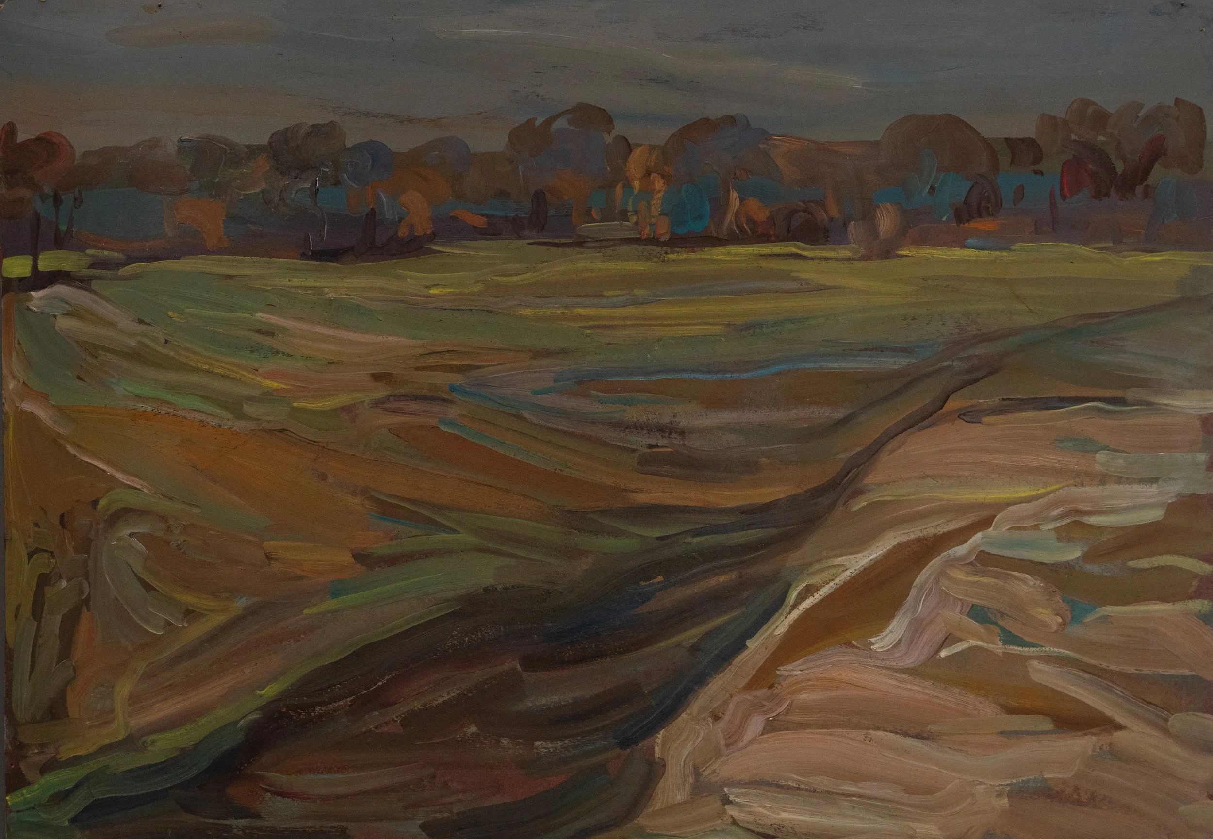 Nikolai Reznik | Study No. 104 | 1978 | Oil on Cardboard