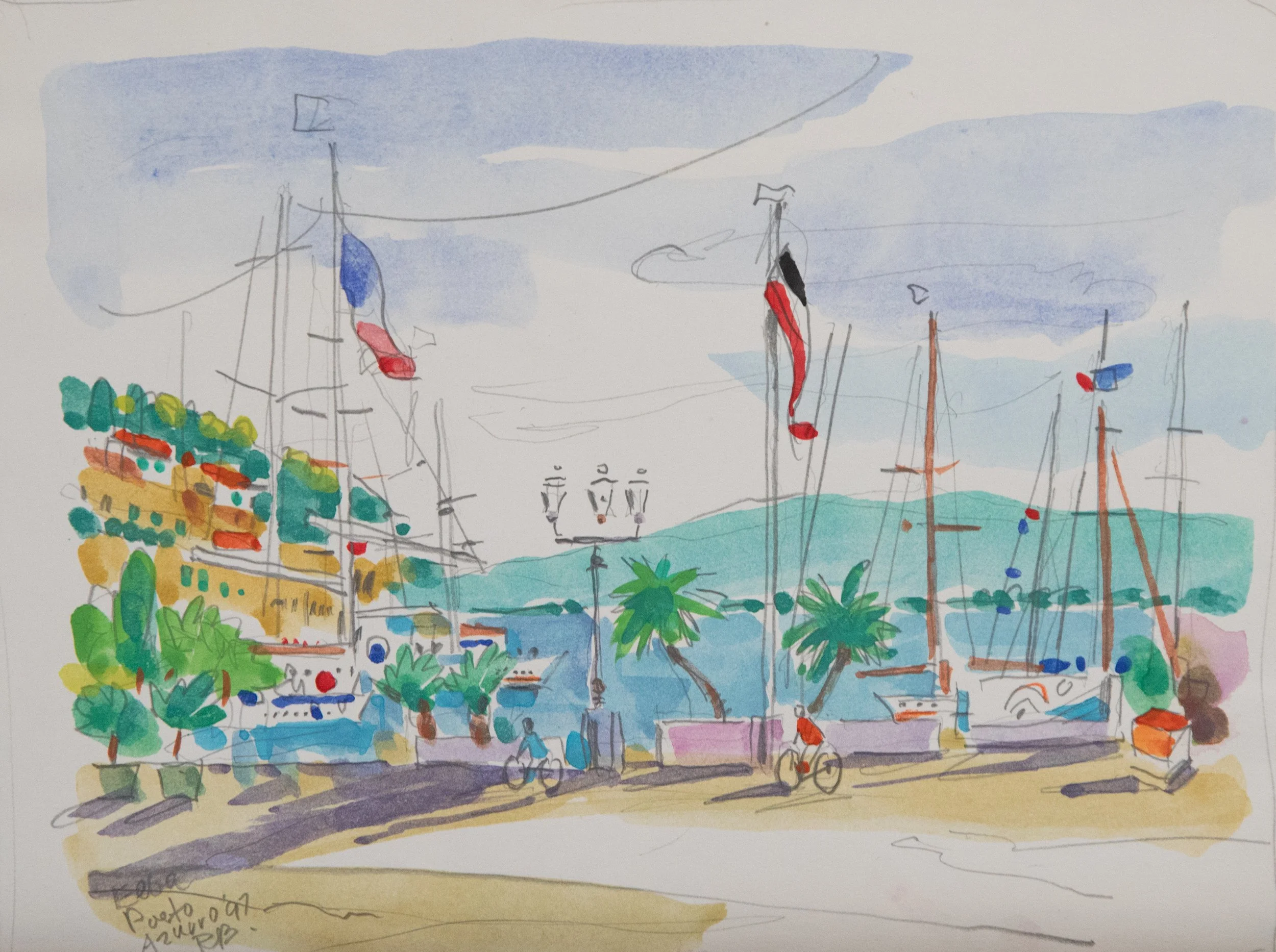 RB | Elba Porto Azzurro | 1997 | Watercolor on Paper