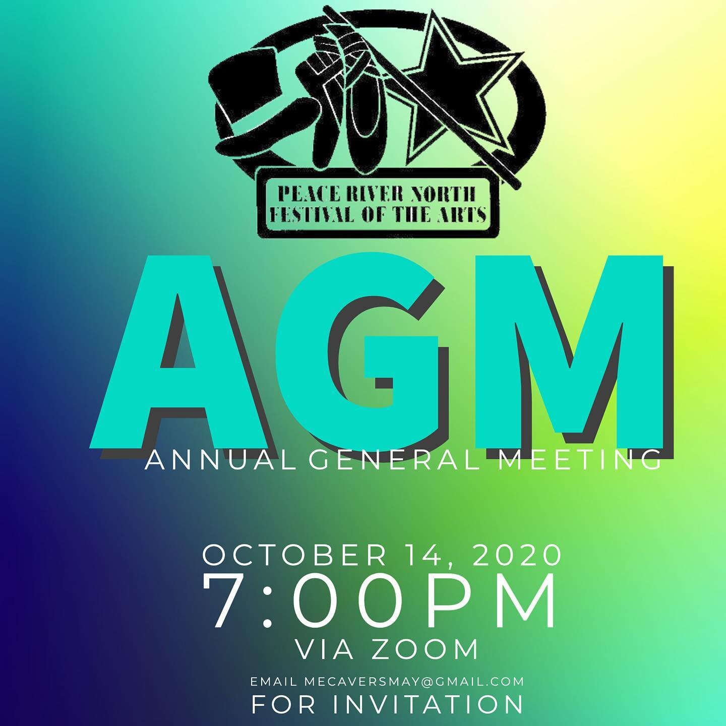 It&rsquo;s AGM season!! Want to have a voice in the 2021 festival? Shoot us a message with an email address to be added to the zoom invite!