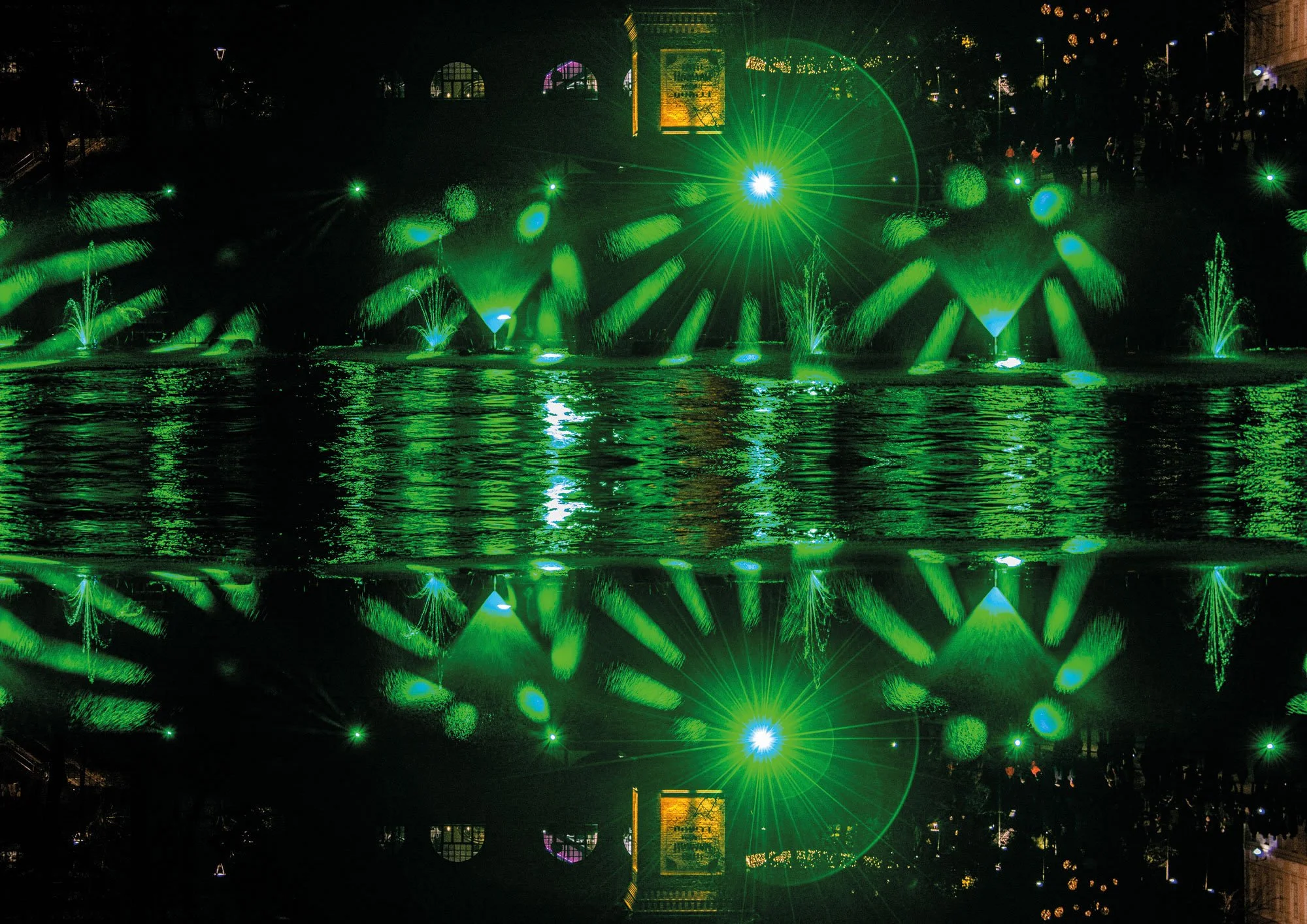 Dancing waters, light week, Tampere, Finland, 2021