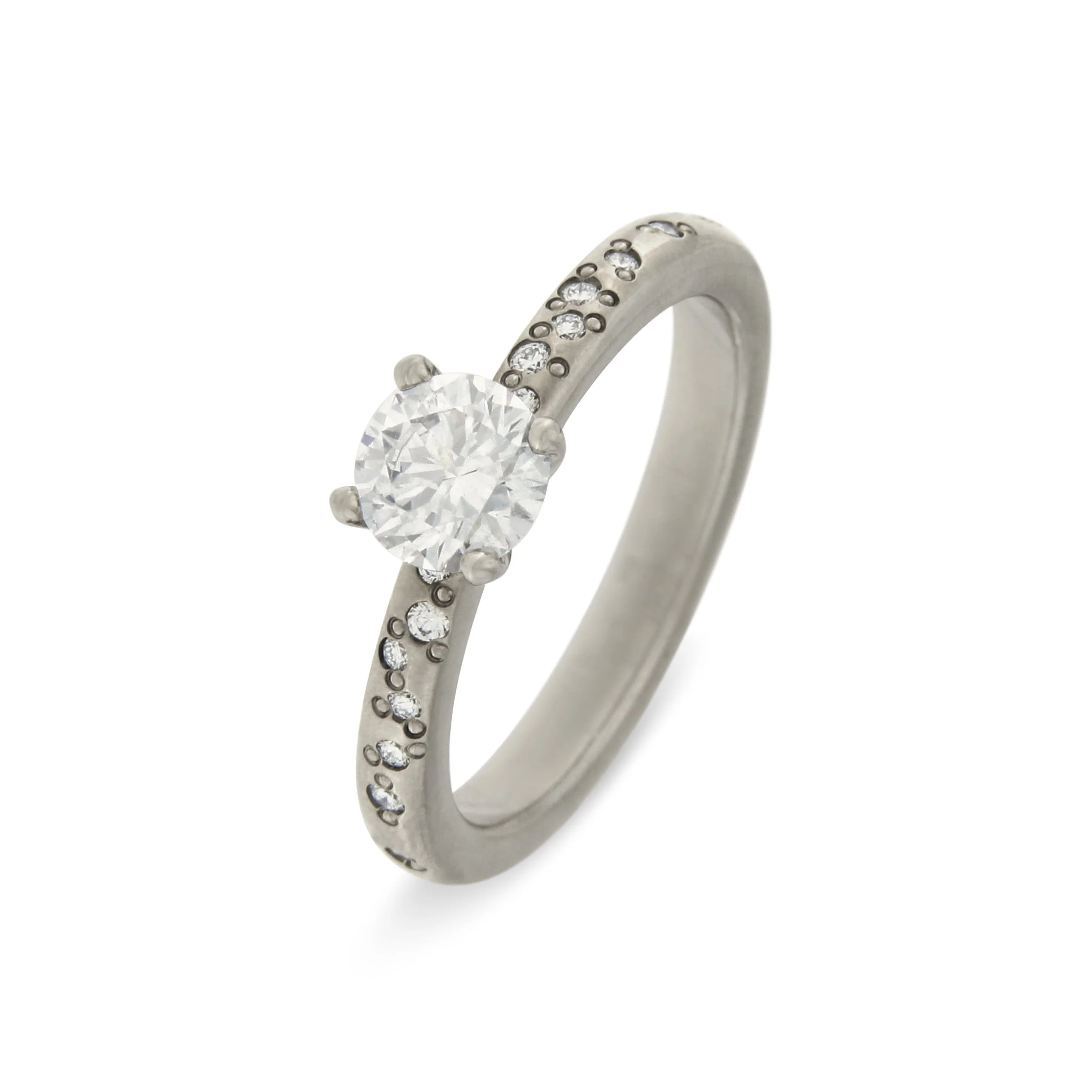 Starburst Solitaire Ring