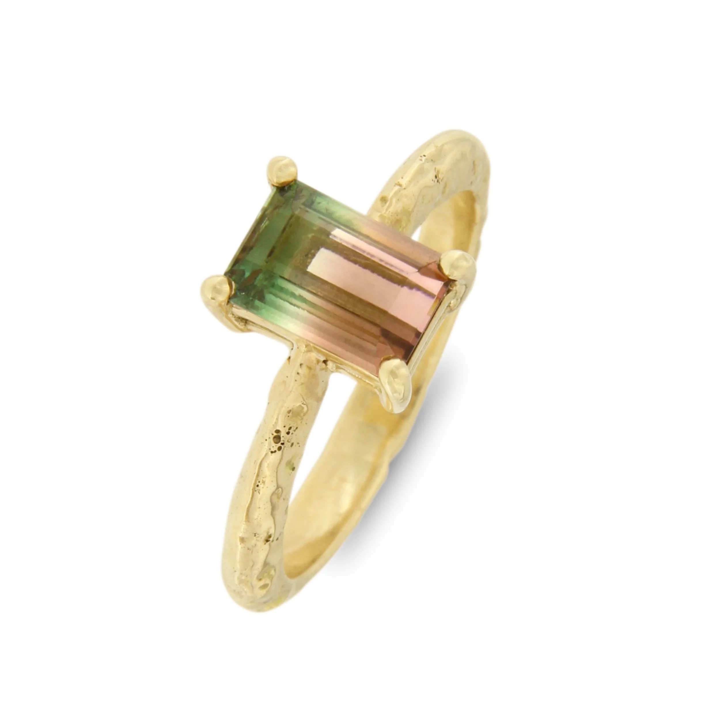 Wassermelonen-Turmalin-Solitär