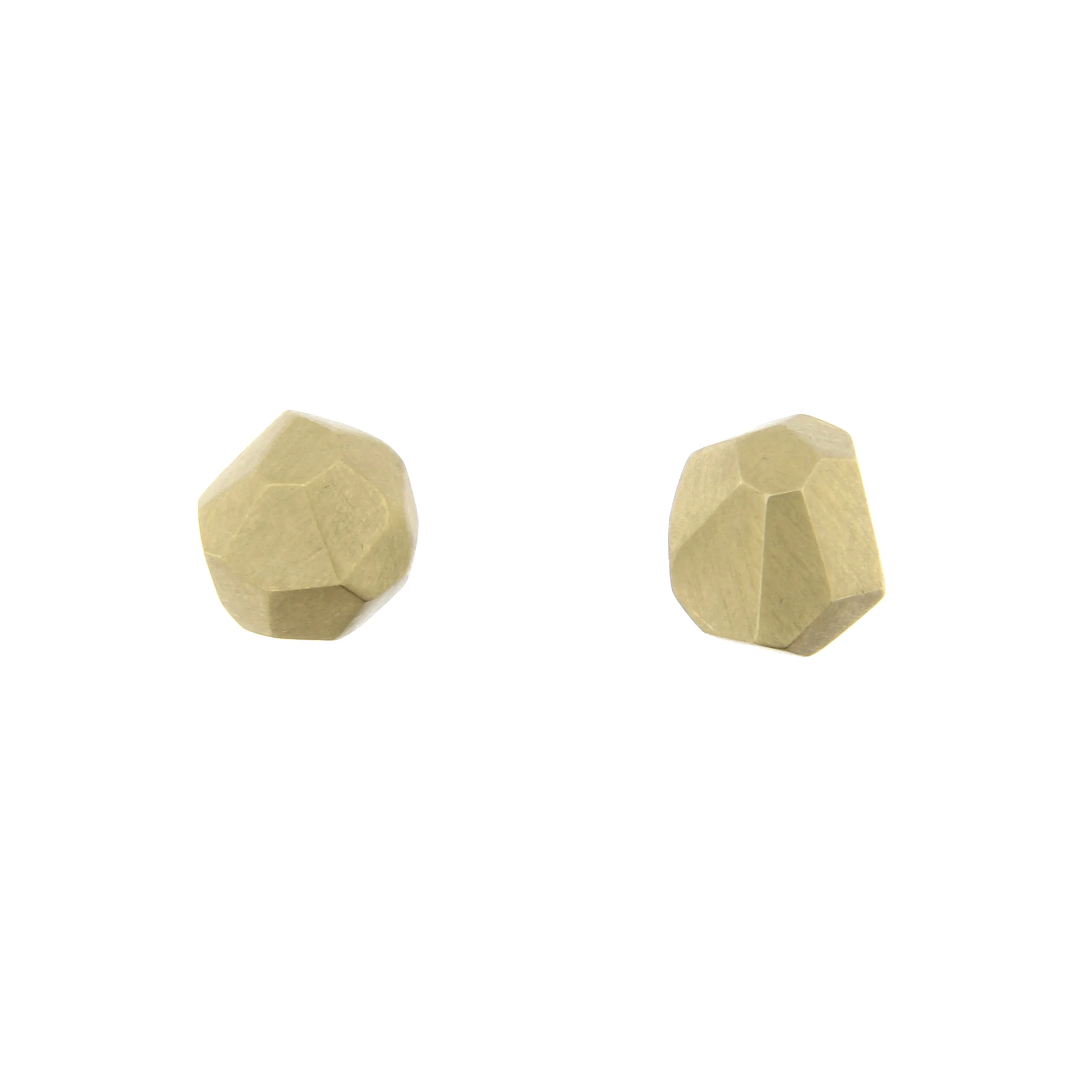 Cutting Edge Ear Studs - LARGE - Champagner Gold - matt.jpg