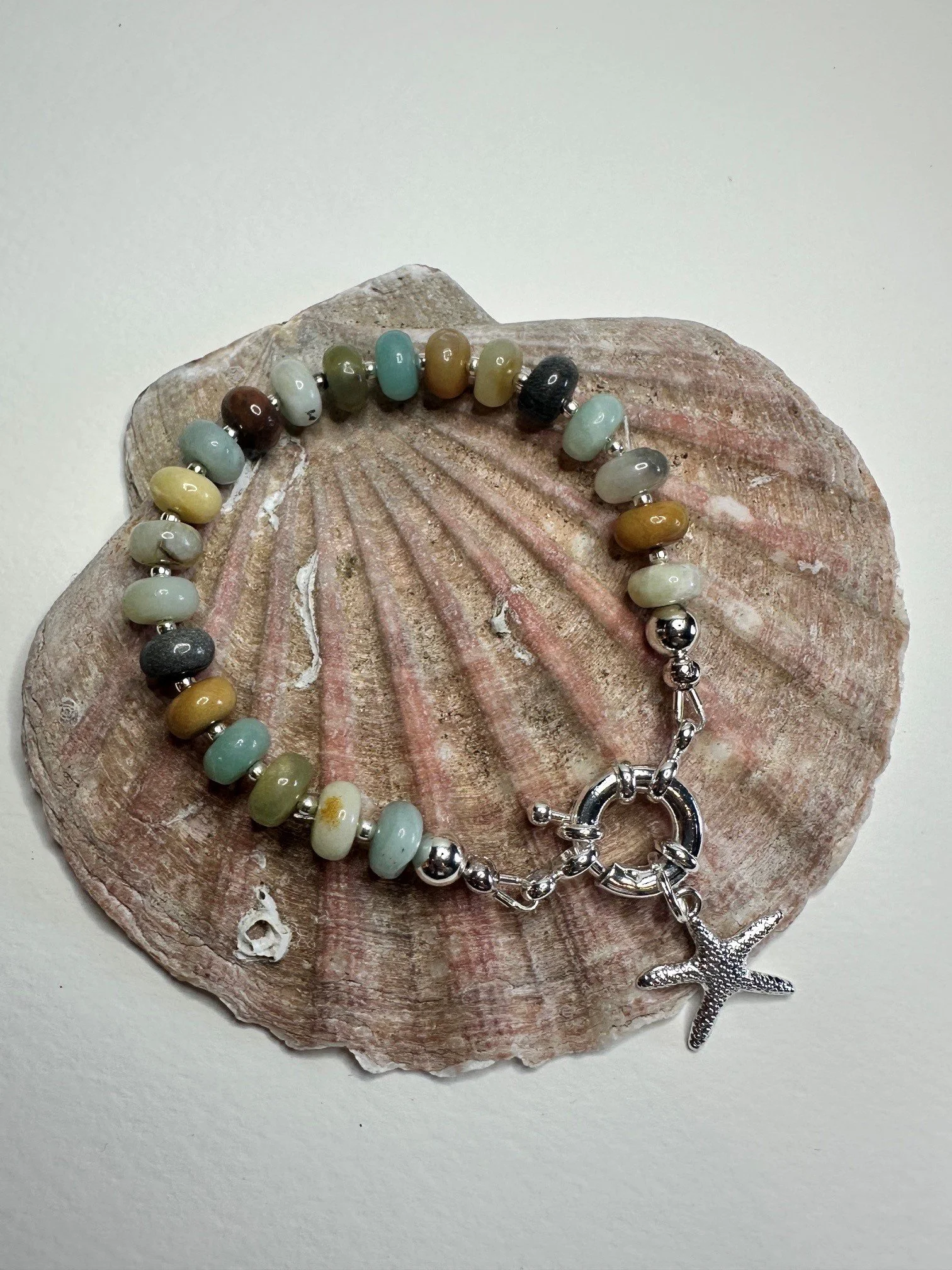 mixed natural stone silver bracelet.jpg