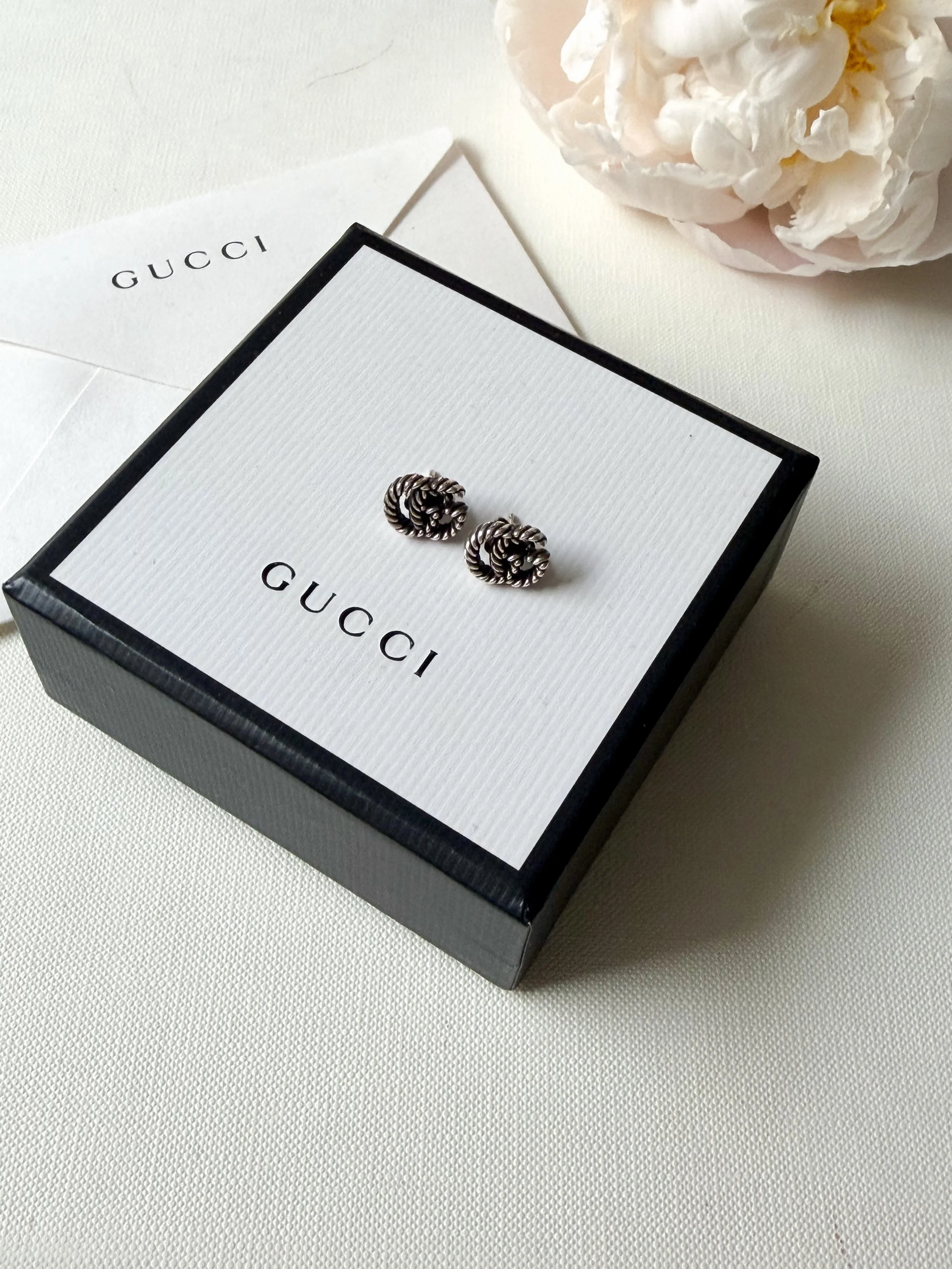 Myynniss&auml;!🤍 
Upeat Gucci GG Earrings, Silver.
Hinta: 230euroa