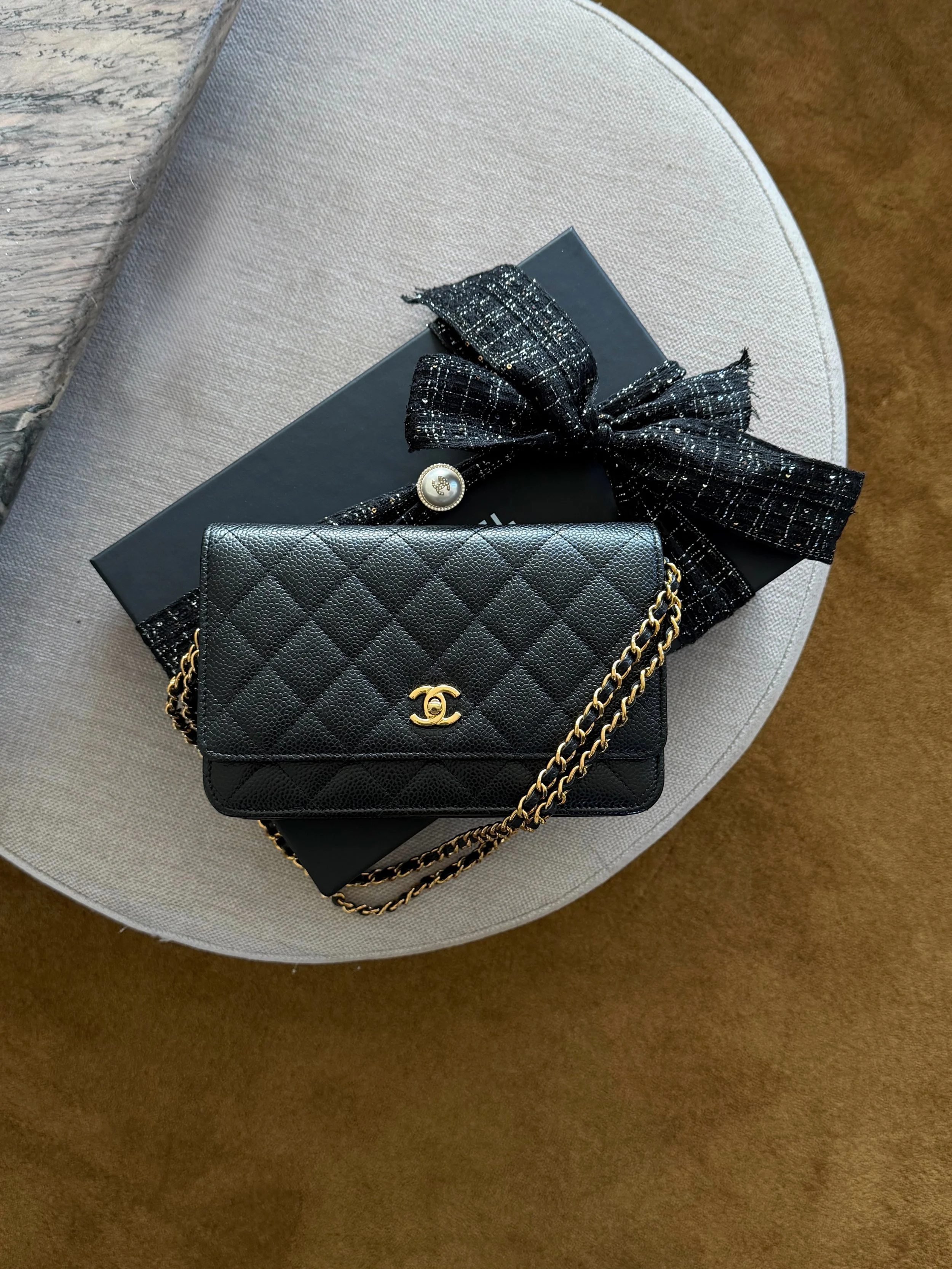 Myynniss&auml;!🖤
Upea Chanel CC Wallet On Chain, Caviar + GHW.
Hinta: 3800euroa