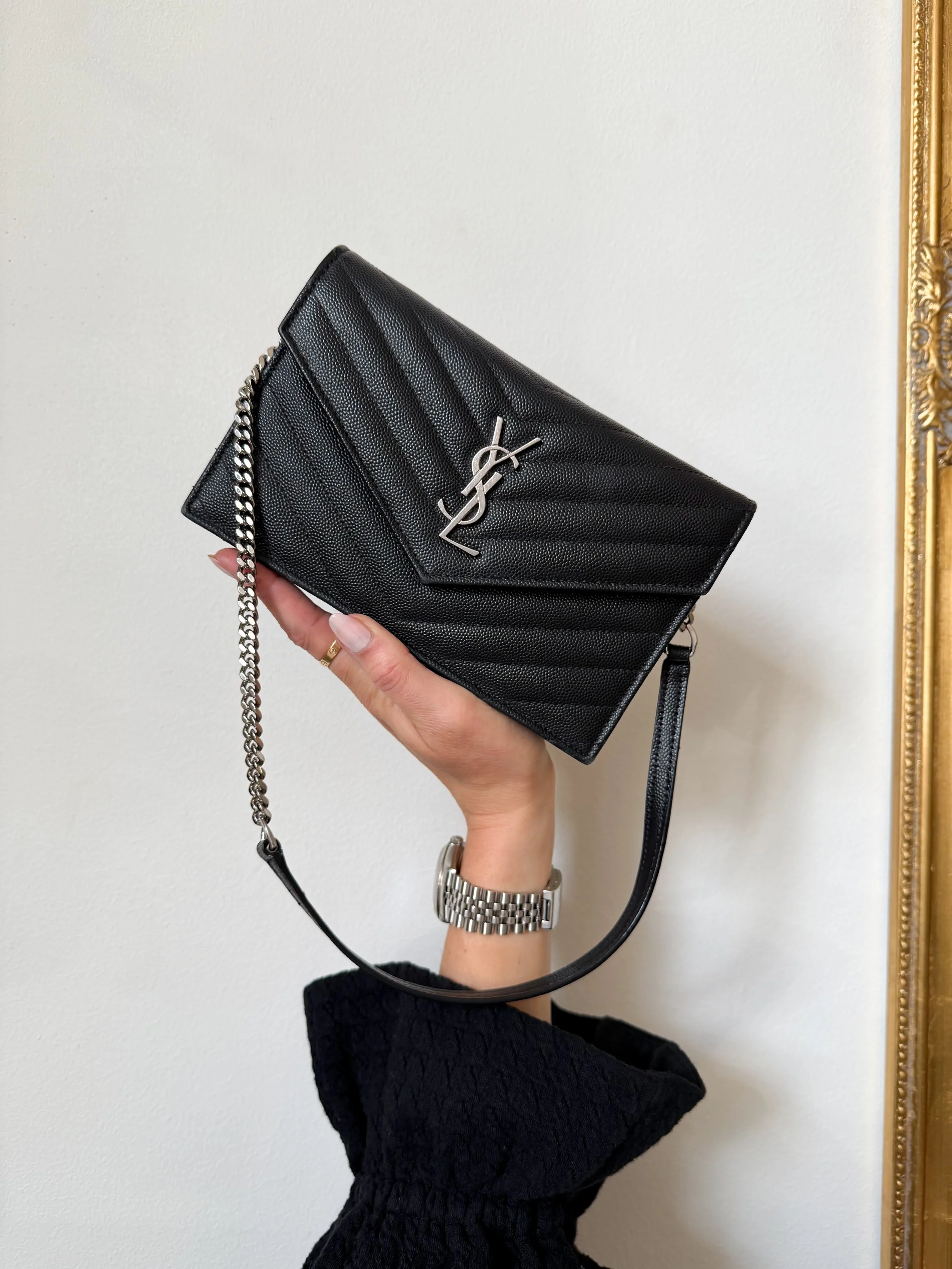 Saint Laurent Cassandre Chain Wallet Bag