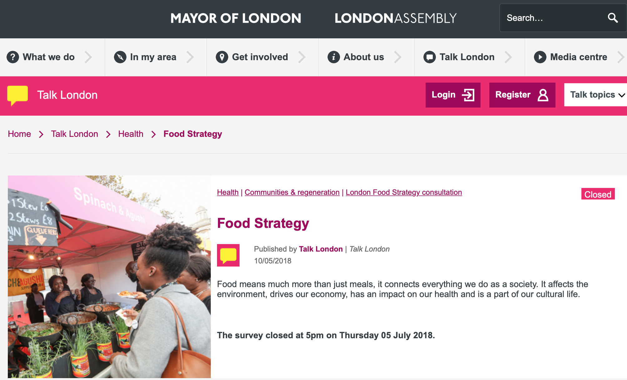 London Food Strategy Report