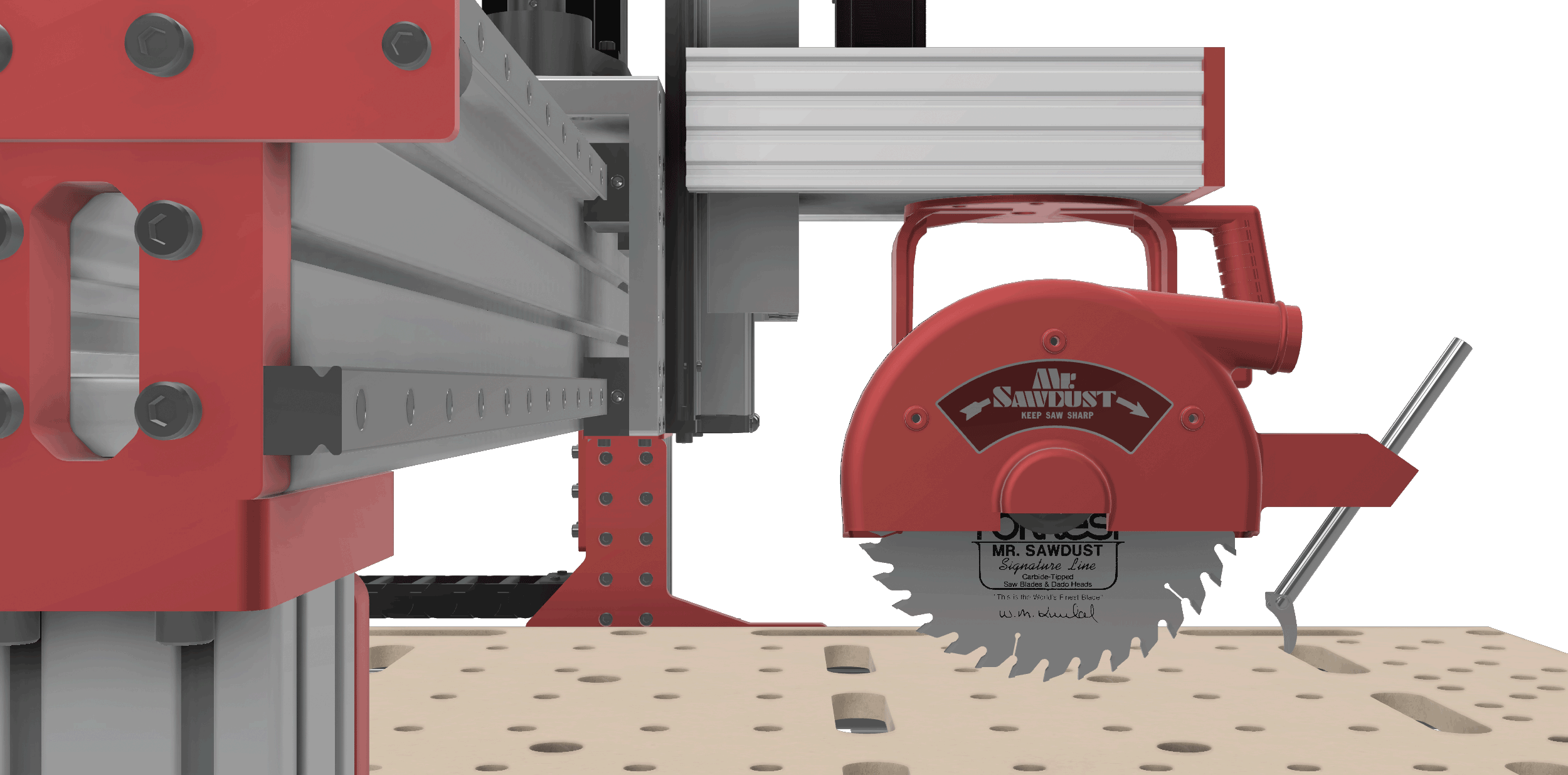 CNC Radial Arm Saw — Mr. Sawdust