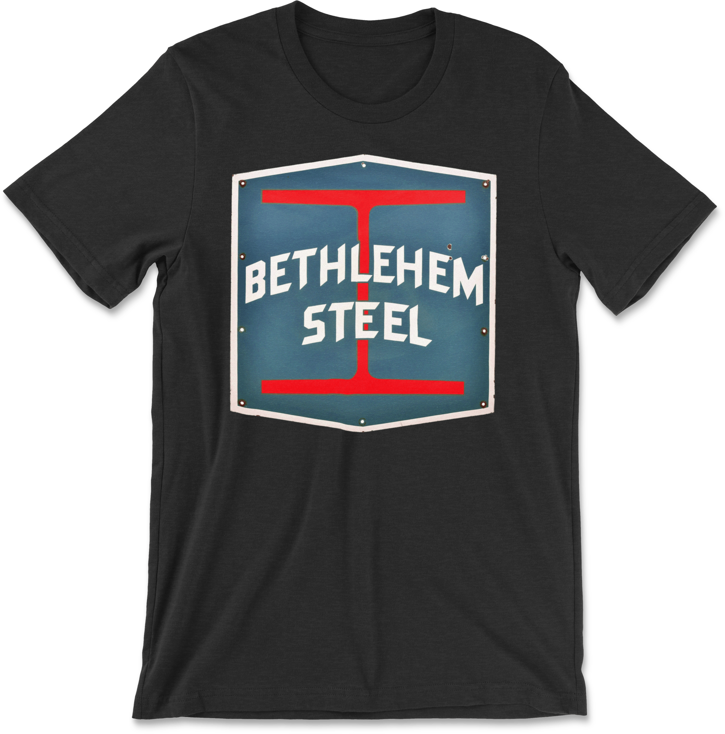 Bethlehem-Steel__I-Beam-Blue-Red__Shirt_Front__Black-Heather.png