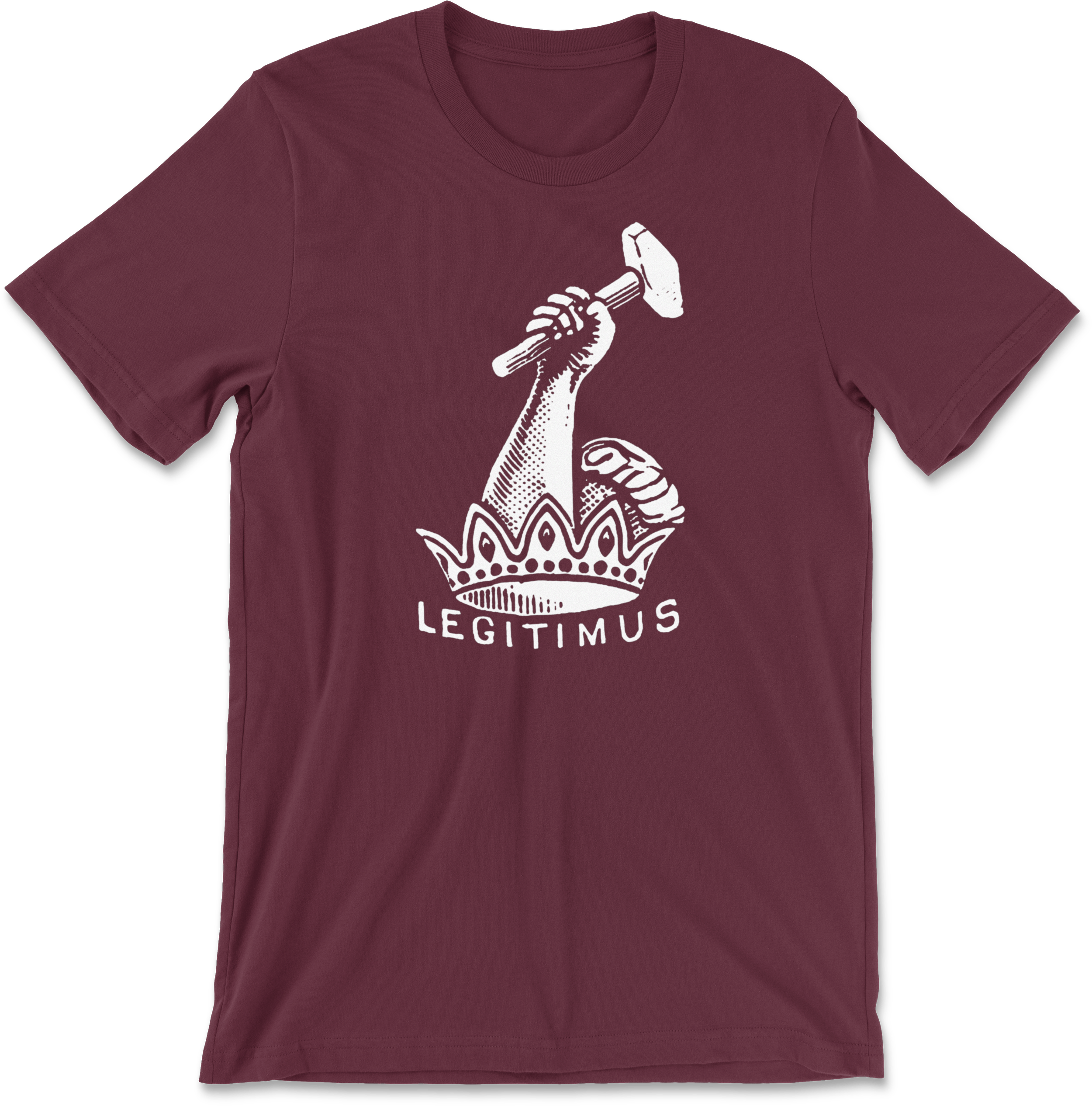 Collins__Legitimus-Brandmark__Shirt_Front__Maroon.png