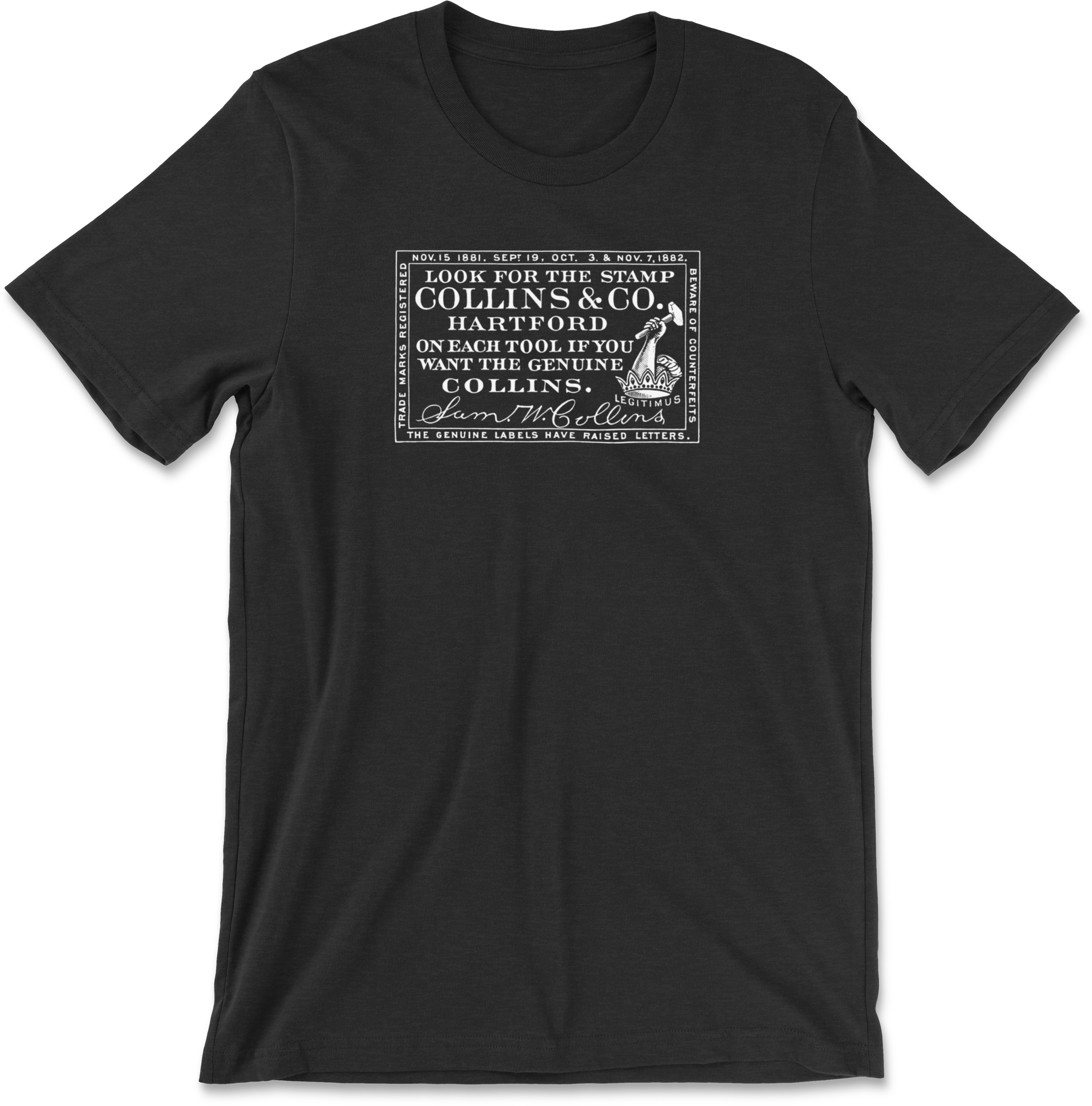 Collins__Stamp-Clear__Shirt_Front__Black-Heather.png