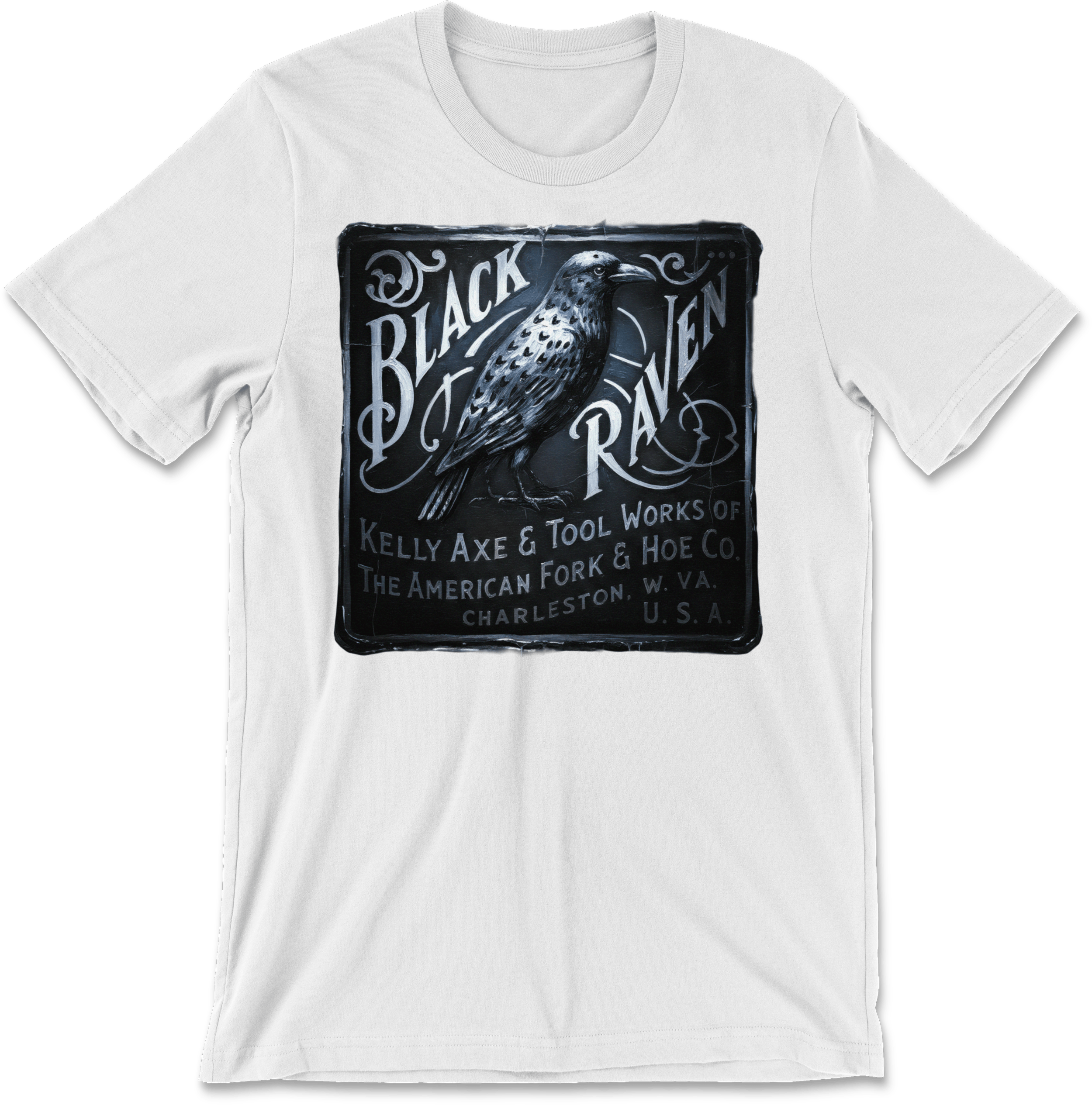 Kelly__Black-Raven-Abstract__Shirt_Front__White.png