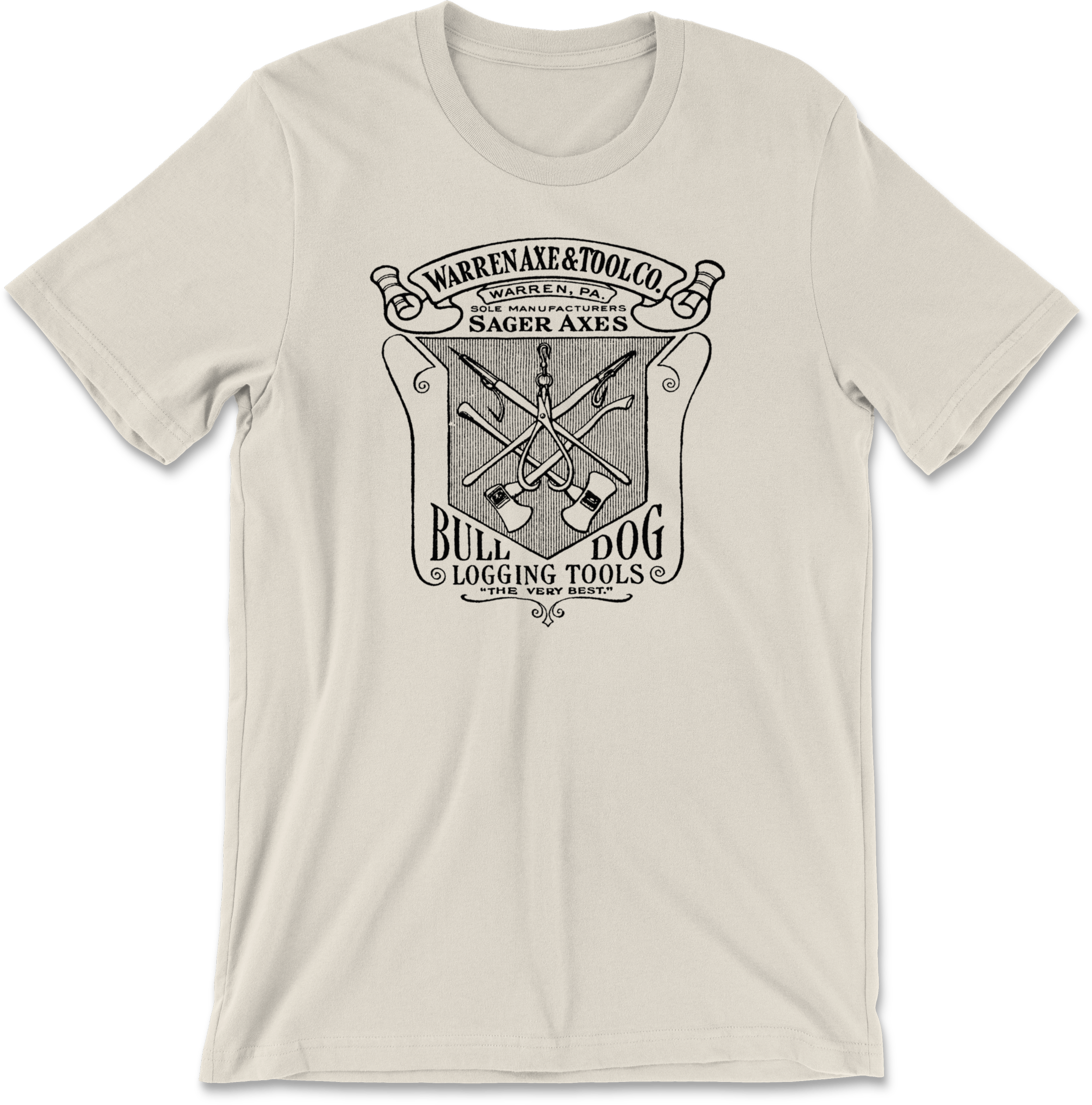 Warren Axe & Tool Co. — Bulldog Logging Tools Crest (Black)