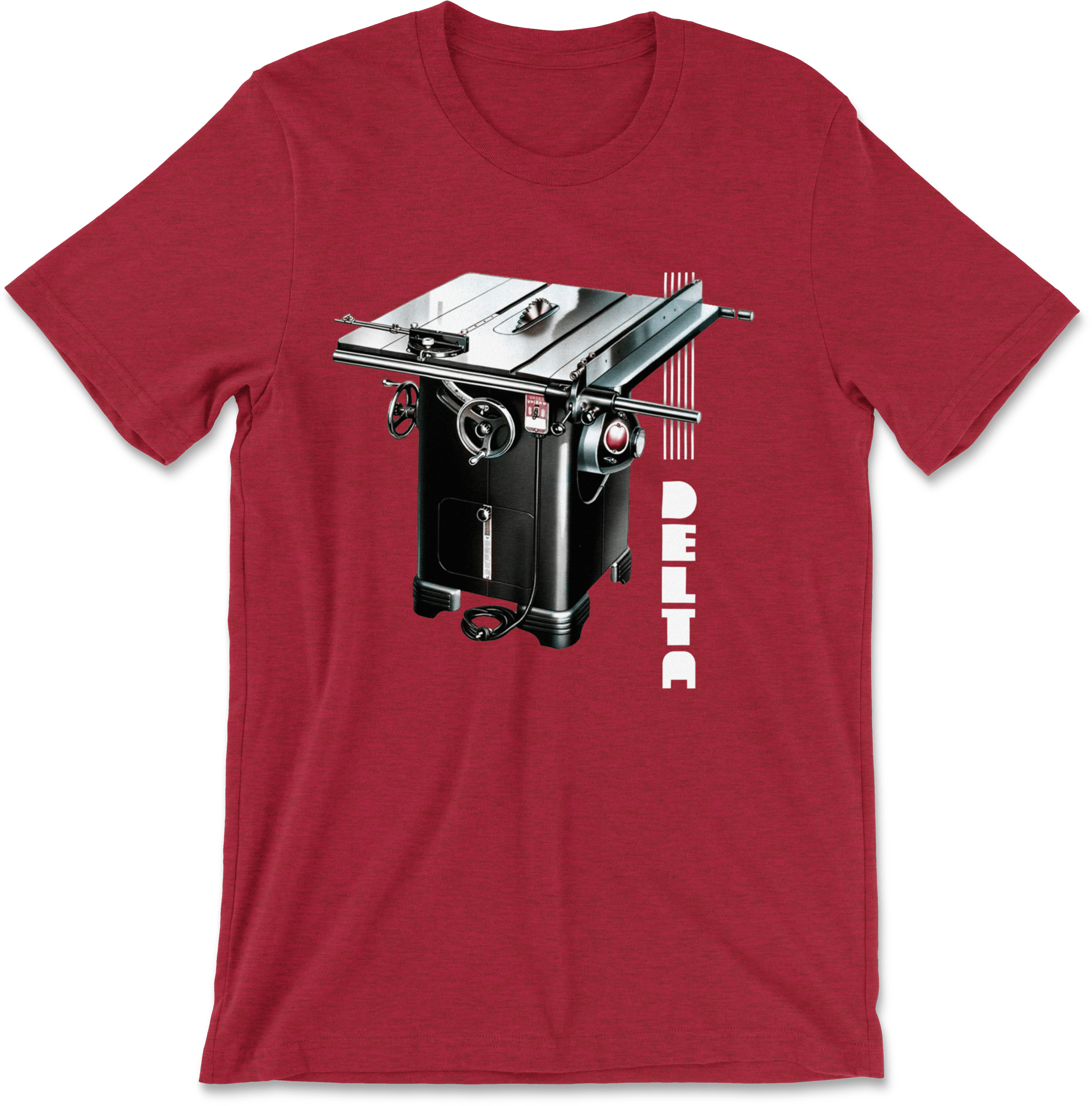 Unisaw-–-Perspective-Art-–-Brooks-Stevens Shirt_Front__Heather Red.png
